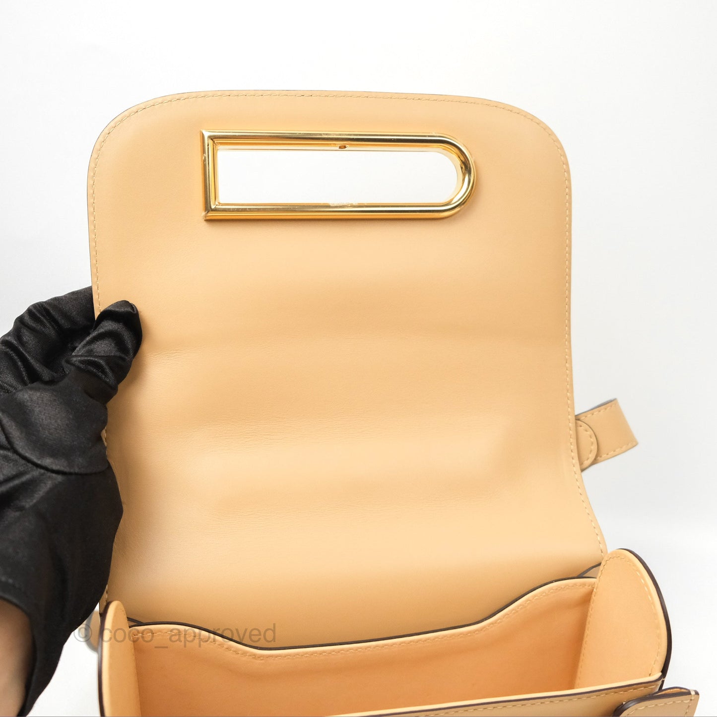 Delvaux Lingot Bag Latte Olen Calfskin