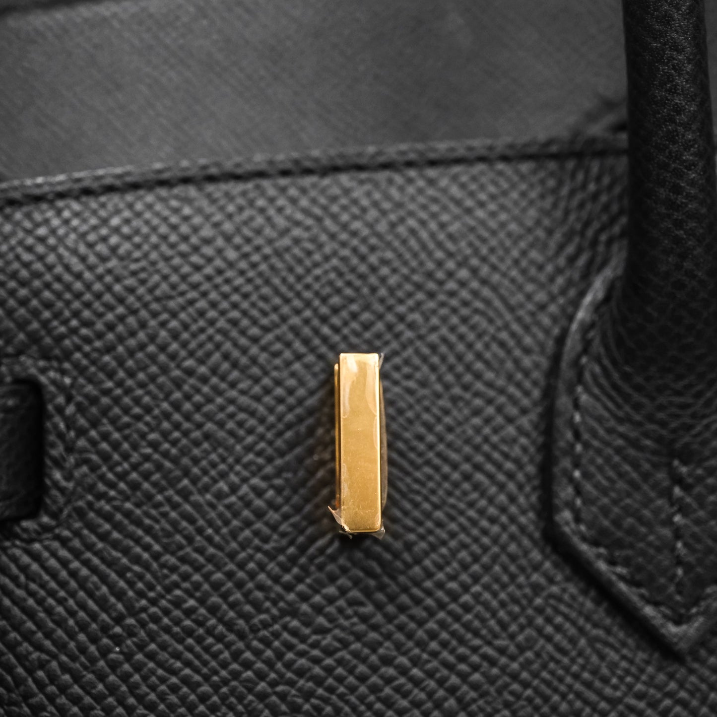 Hermès Birkin Sellier 25 Noir 89 Epsom Gold Hardware