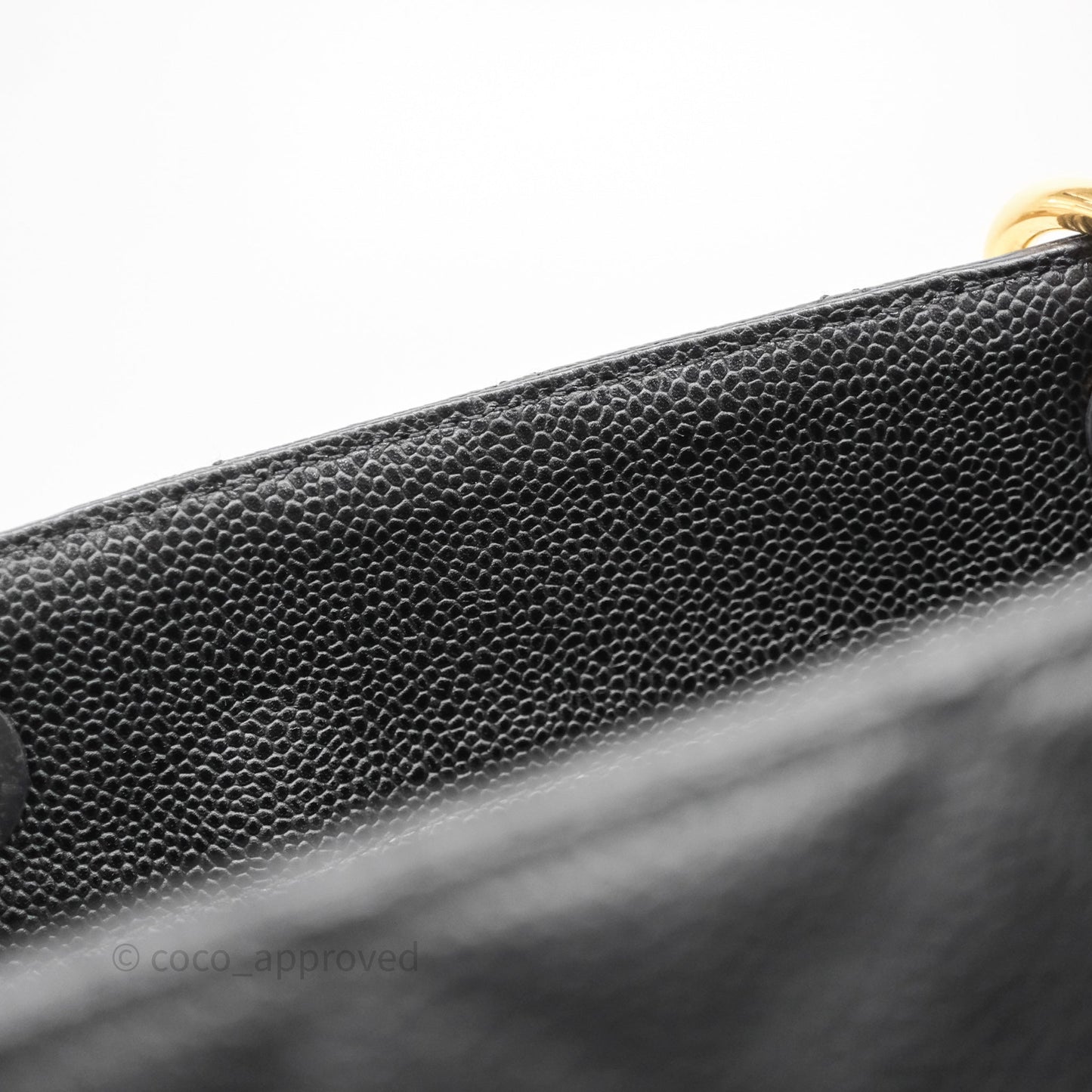 Chanel GST Black Caviar Gold Hardware