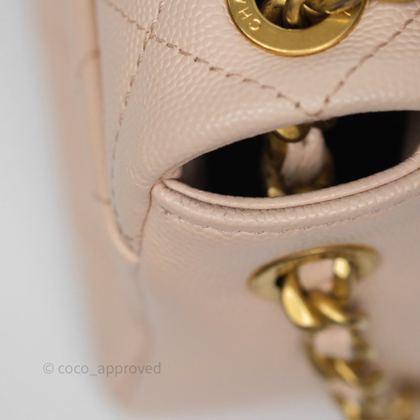 Chanel Small Fashion Therapy Flap Bag Light Pink Caviar Aged Gold Hardware