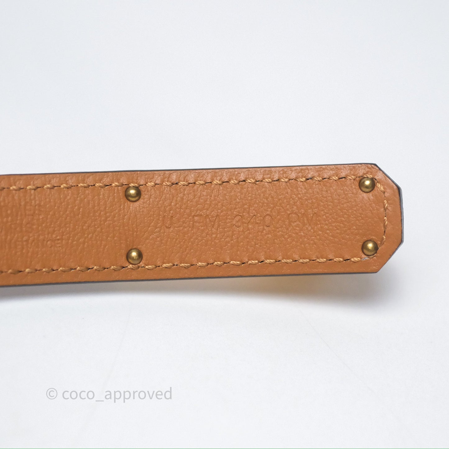 Hermès Kelly Pocket 18 Belt Chai 0M Epsom Gold Hardware
