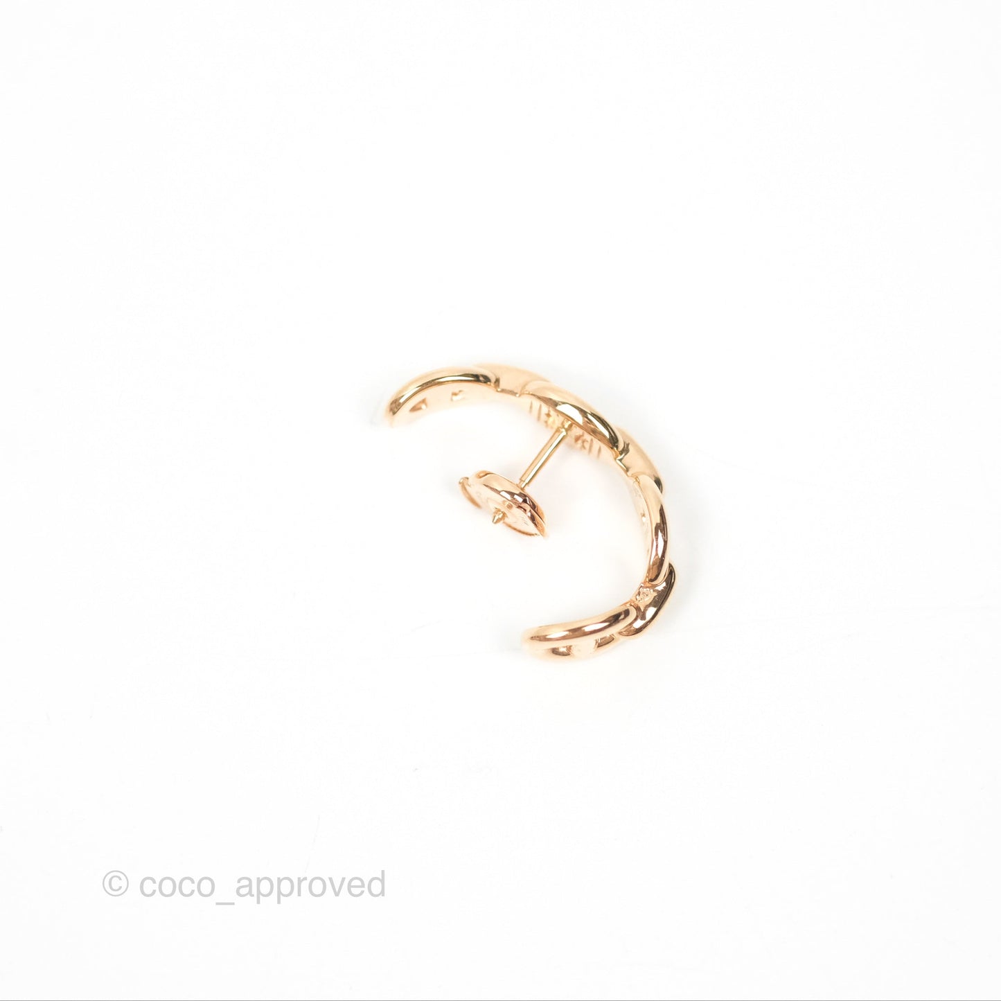 Hermès Chaine d'Ancre Enchainee Earrings Rose Gold