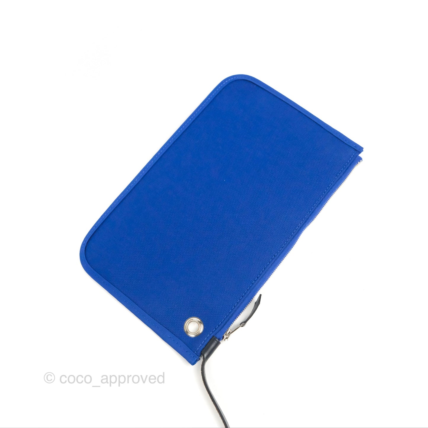 Hermès Herbag Zip 31 Bleu Électrique & Bleu Indigo Canvas Palladium Hardware