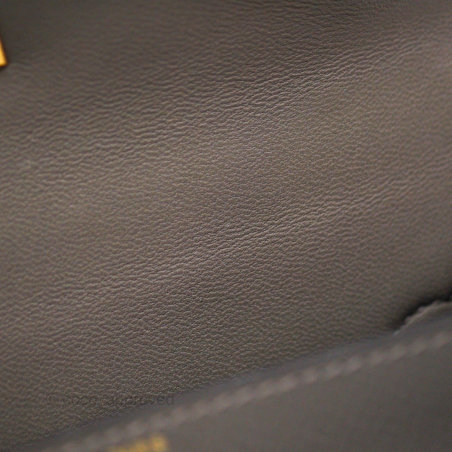 Hermès Mini Kelly II Gris Meyer 0L Epsom Gold Hardware