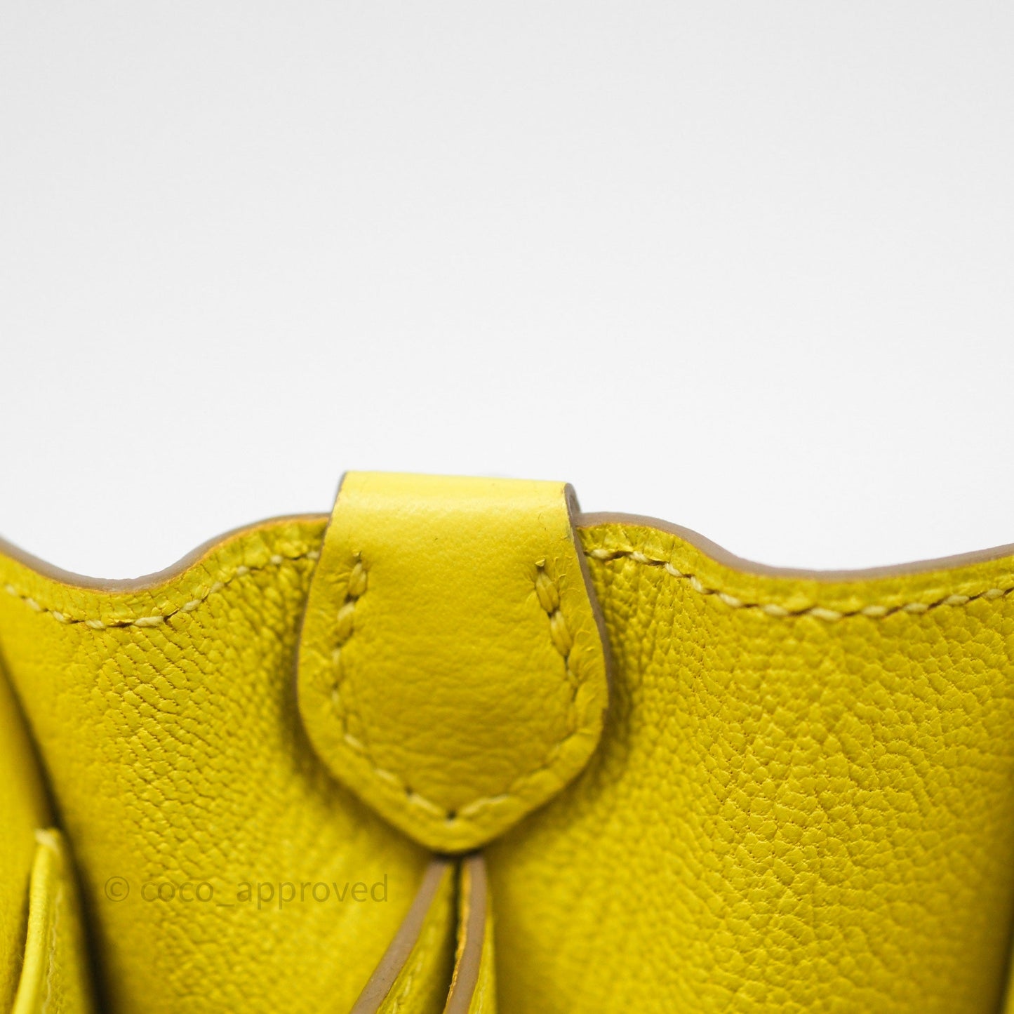 Hermès Roulis Mini 18 Lime 9R Evercolor Gold Hardware