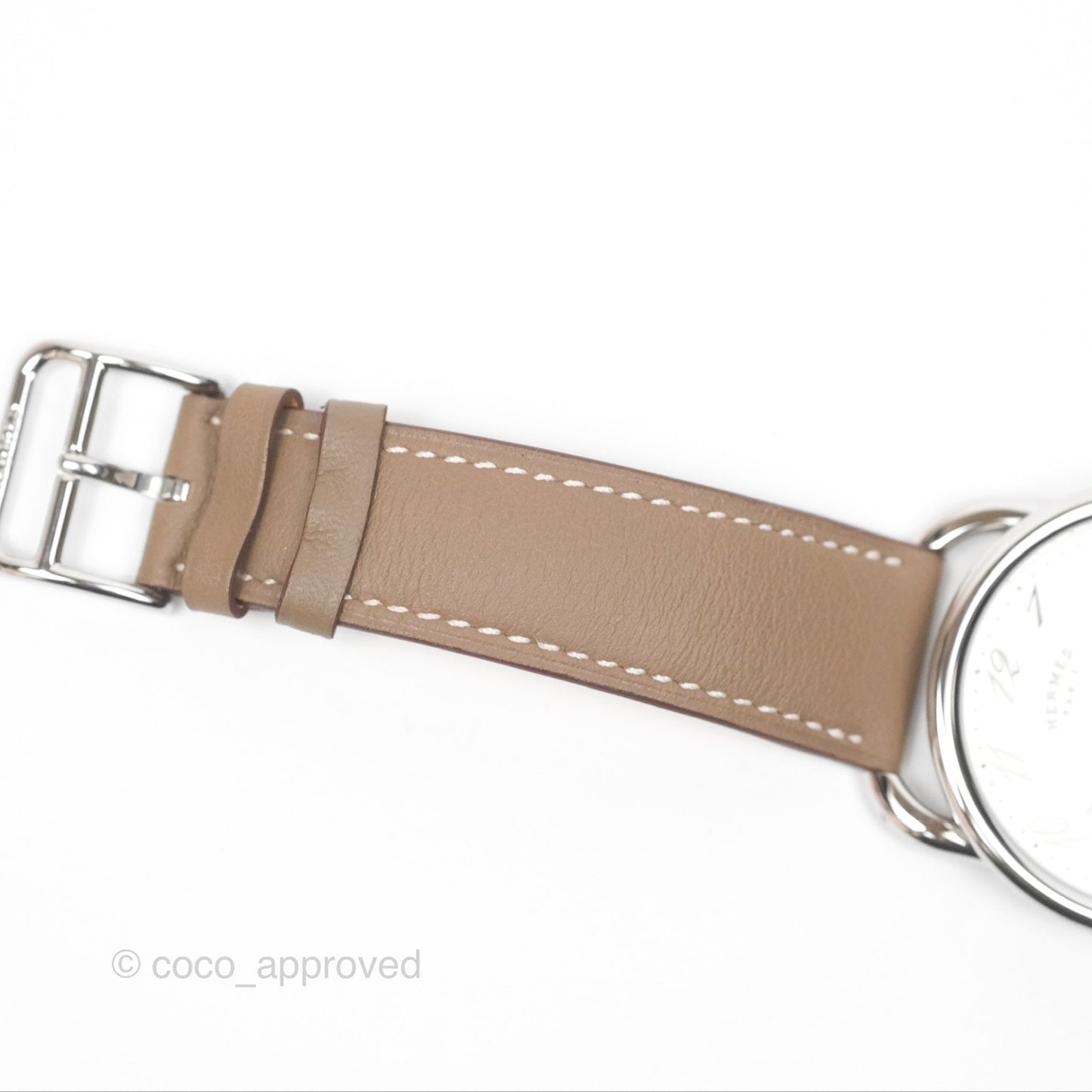 Hermès Montre Arceau Watch 40mm Etoupe Palladium Hardware