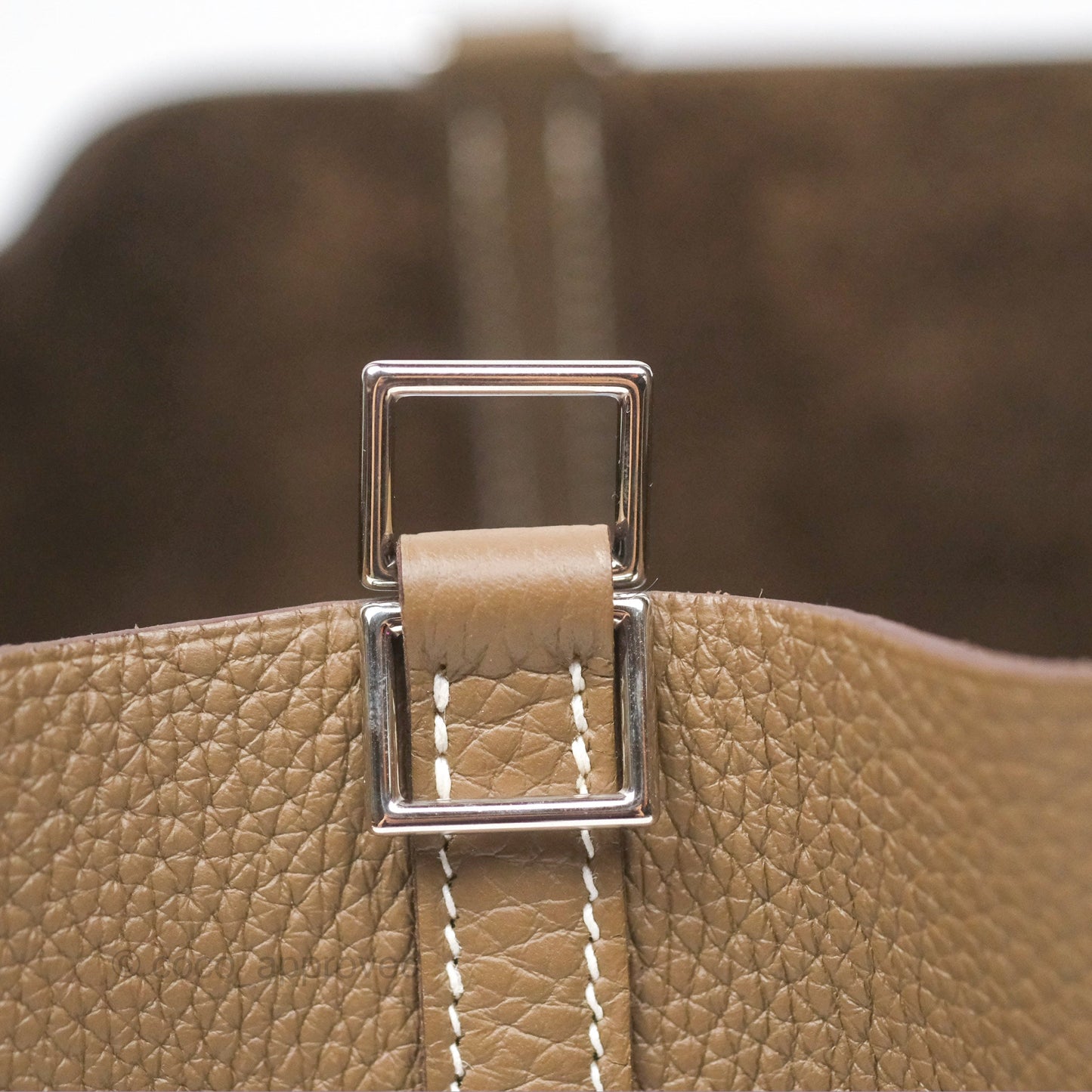 Hermès Picotin Lock 22 Etoupe Clemence Palladium Hardware