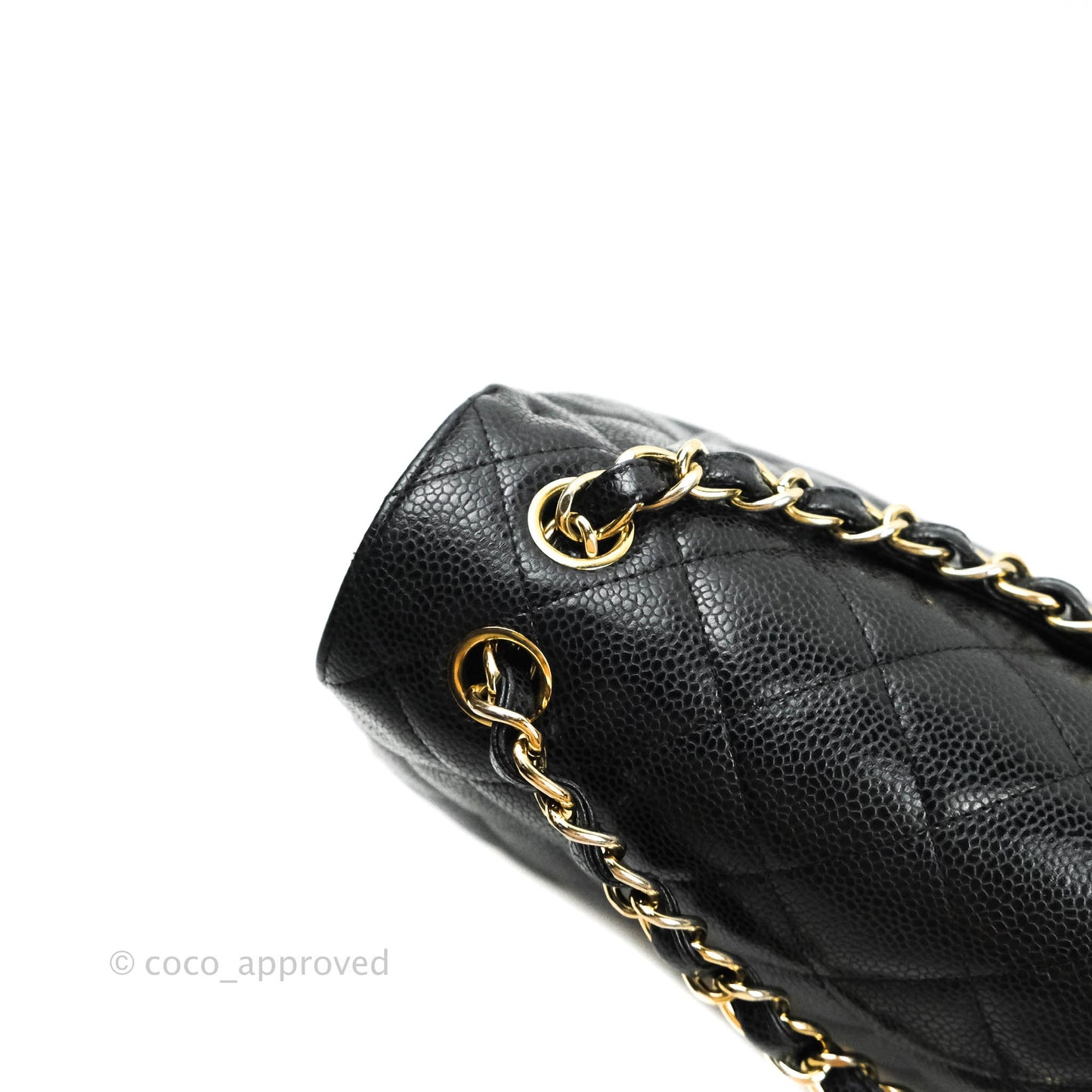 Chanel Jumbo Double Flap Black Caviar Gold Hardware⁣⁣