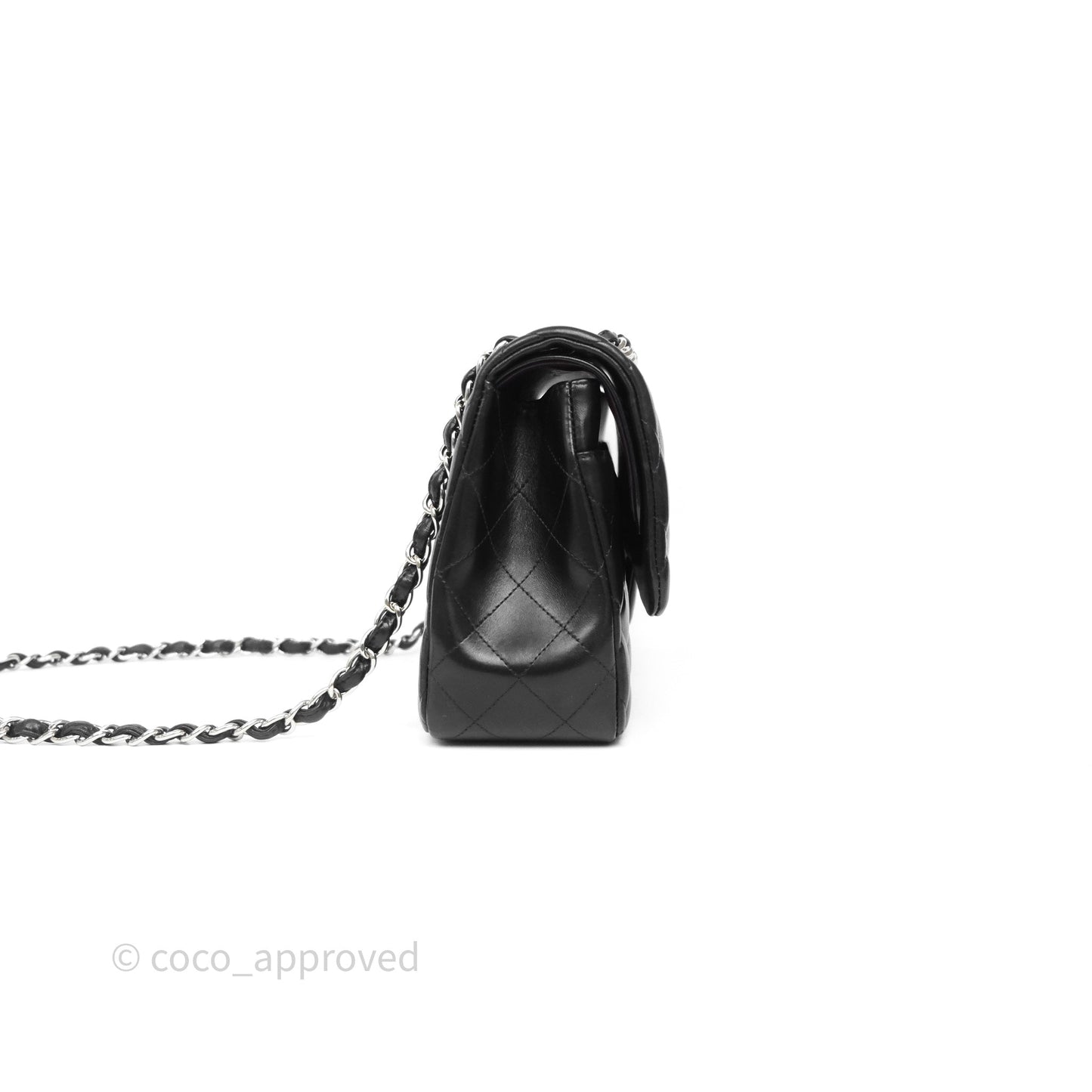 Chanel Jumbo Double Flap Black Lambskin Silver Hardware⁣⁣