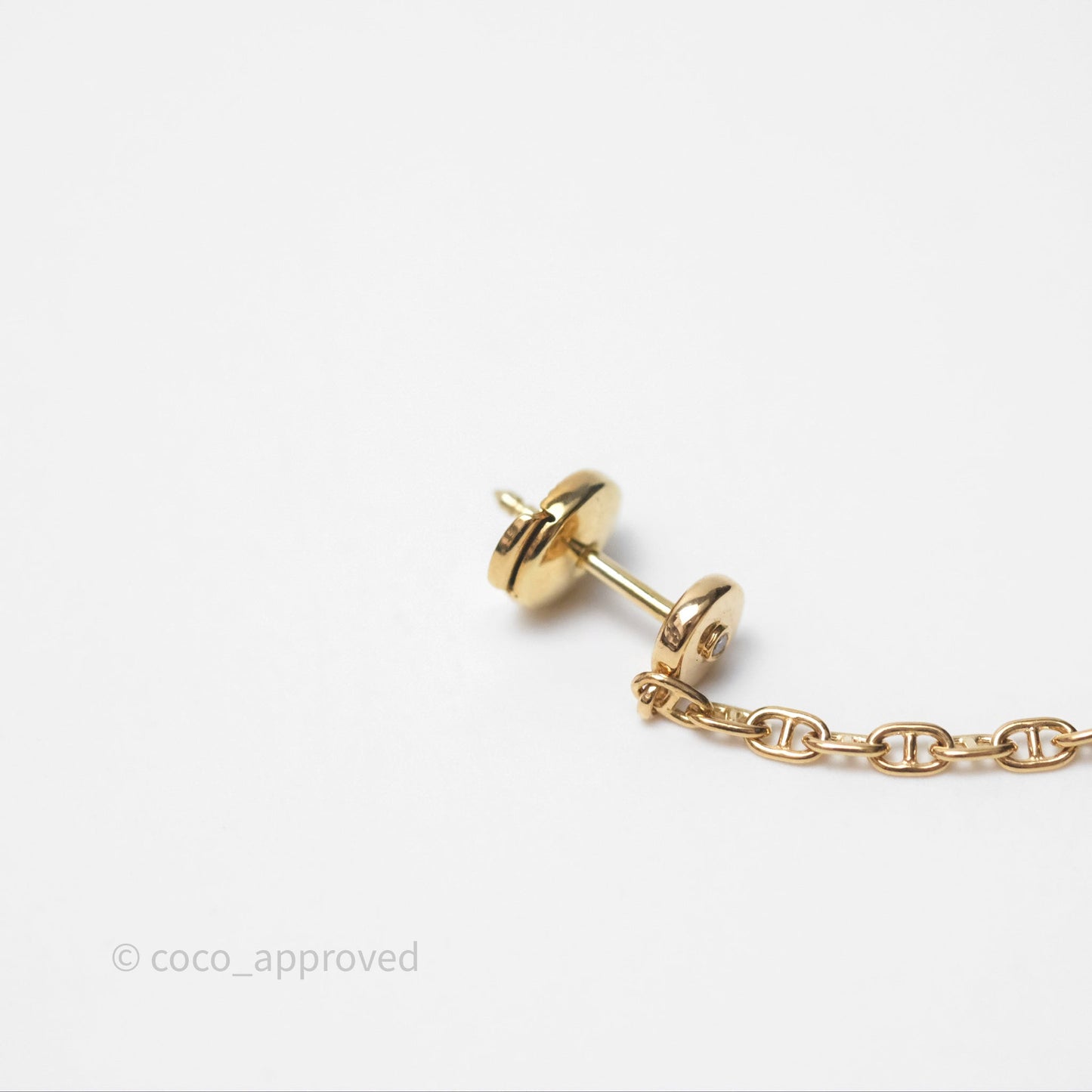 Hermès Farandole Drop Earrings 18K Rose Gold Diamond TPM