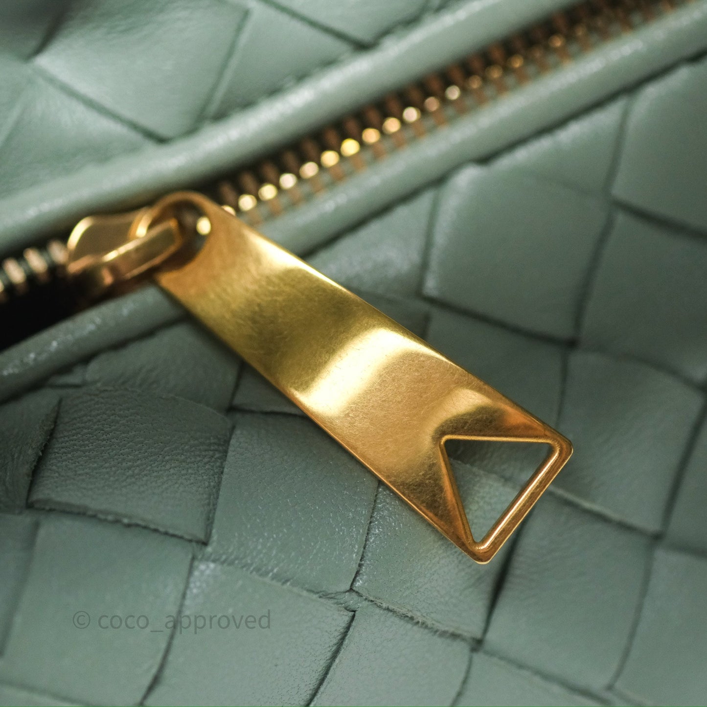 Bottega Veneta Mini Jodie Bag Intrecciato Green Lambskin Gold Hardware⁣⁣