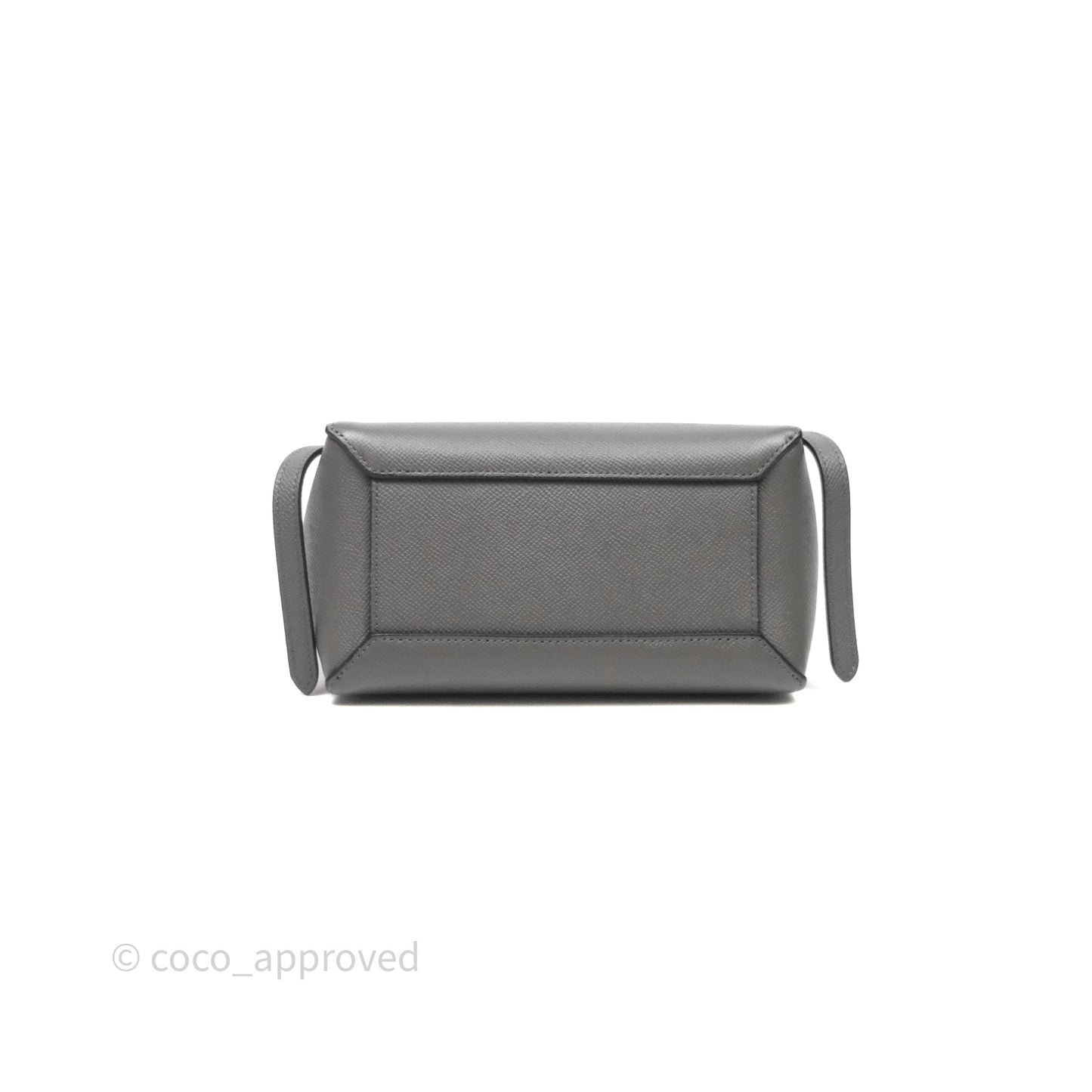 Celine Nano Belt Bag Grey Grained Calfskin Gold Hardware