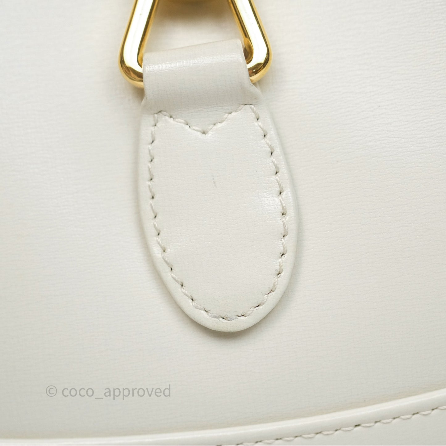 Gucci Jackie 1961 White Small Shoulder Bag Gold Hardware