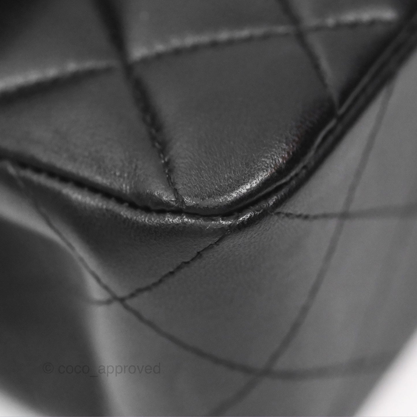 Chanel Small Classic Quilted Flap Black Lambskin Gold Hardware