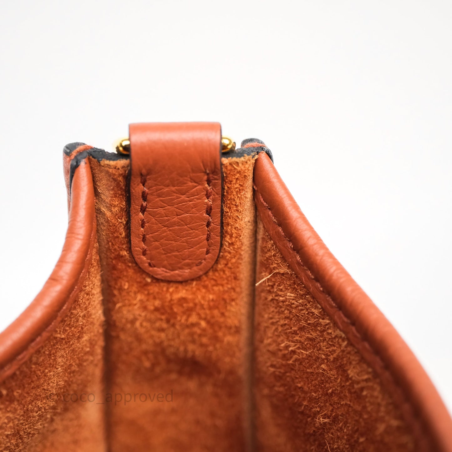 Hermès Mini Evelyne 16 Brick Clemence Gold Hardware
