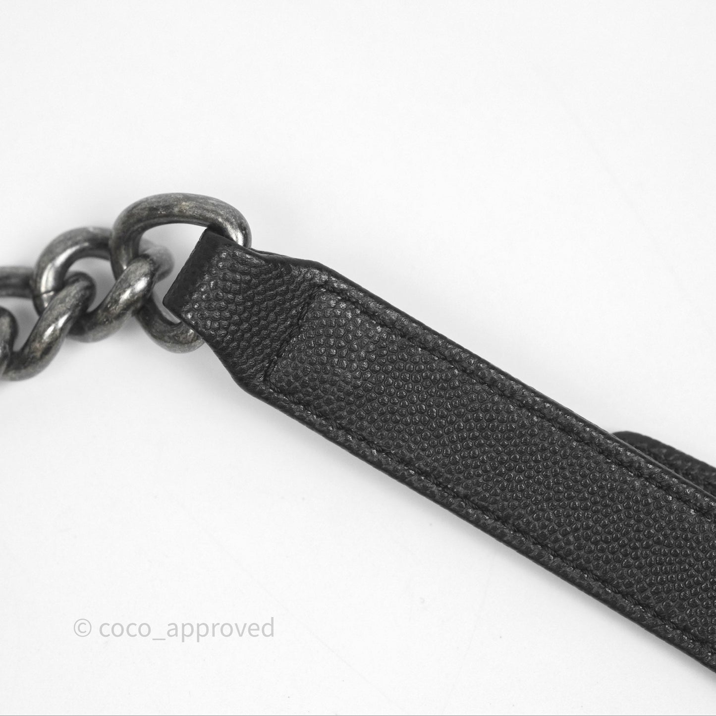 Chanel Medium Boy Quilted Black Caviar Ruthenium Hardware