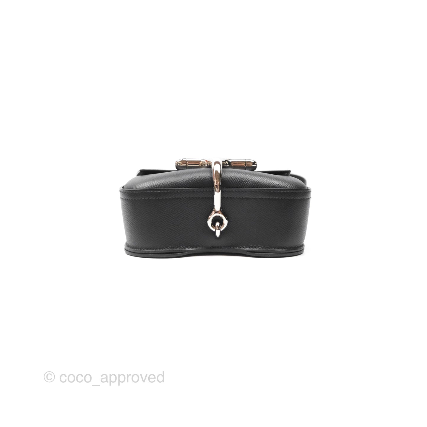 Hermès Della Cavalleria Mini Bag Noir 89 Epsom Palladium Hardware
