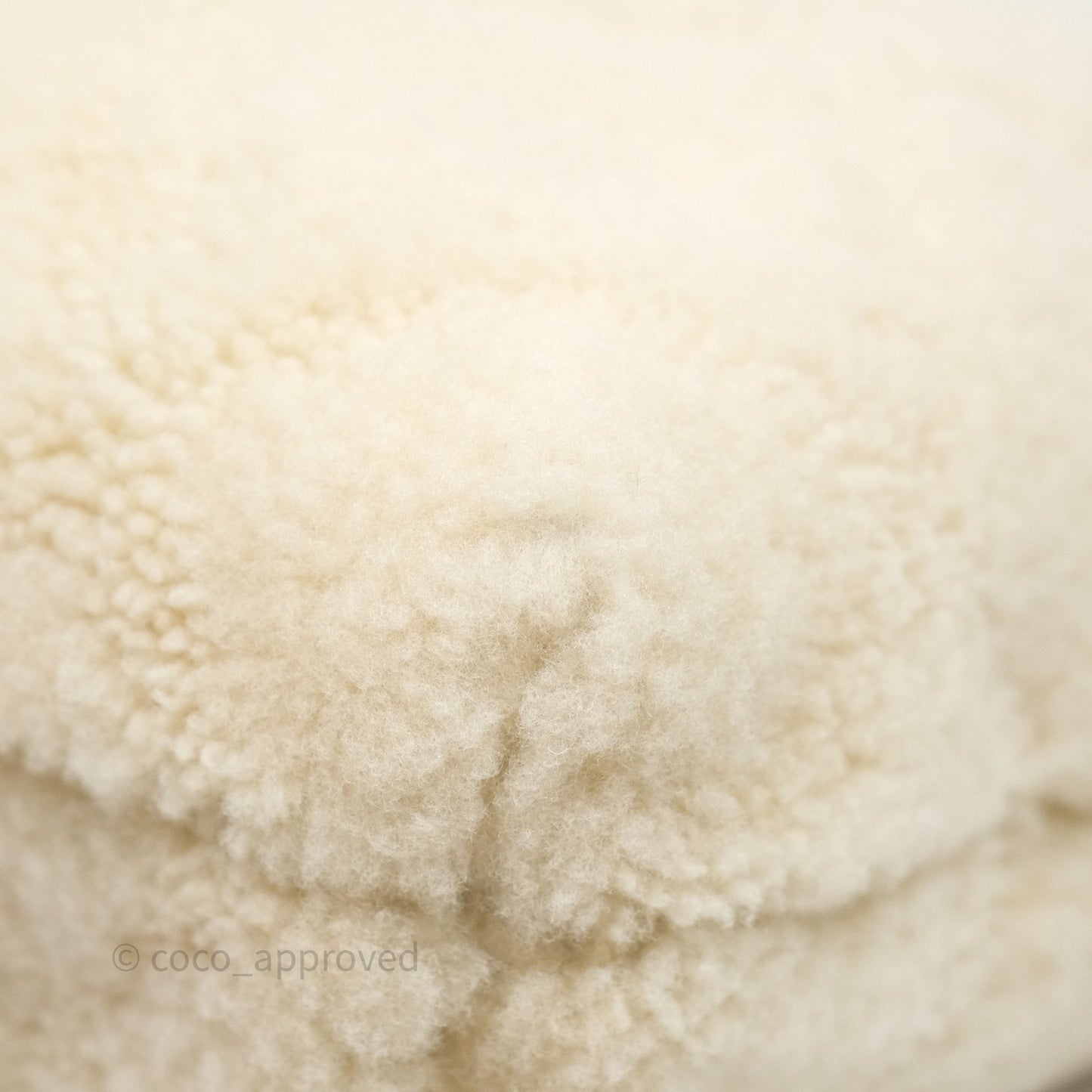 Chanel Small 22 Bag Ecru Shearling Aged Gold Hardware