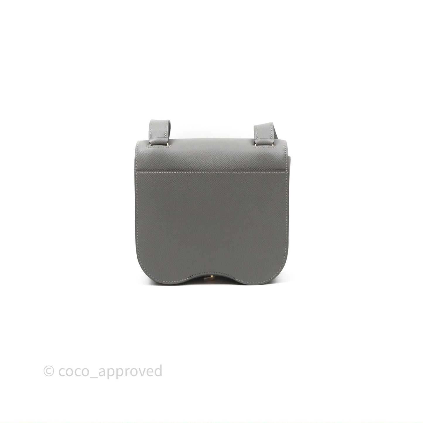 Hermès Della Cavalleria Mini Bag Gris Meyer 0L Epsom Gold Hardware