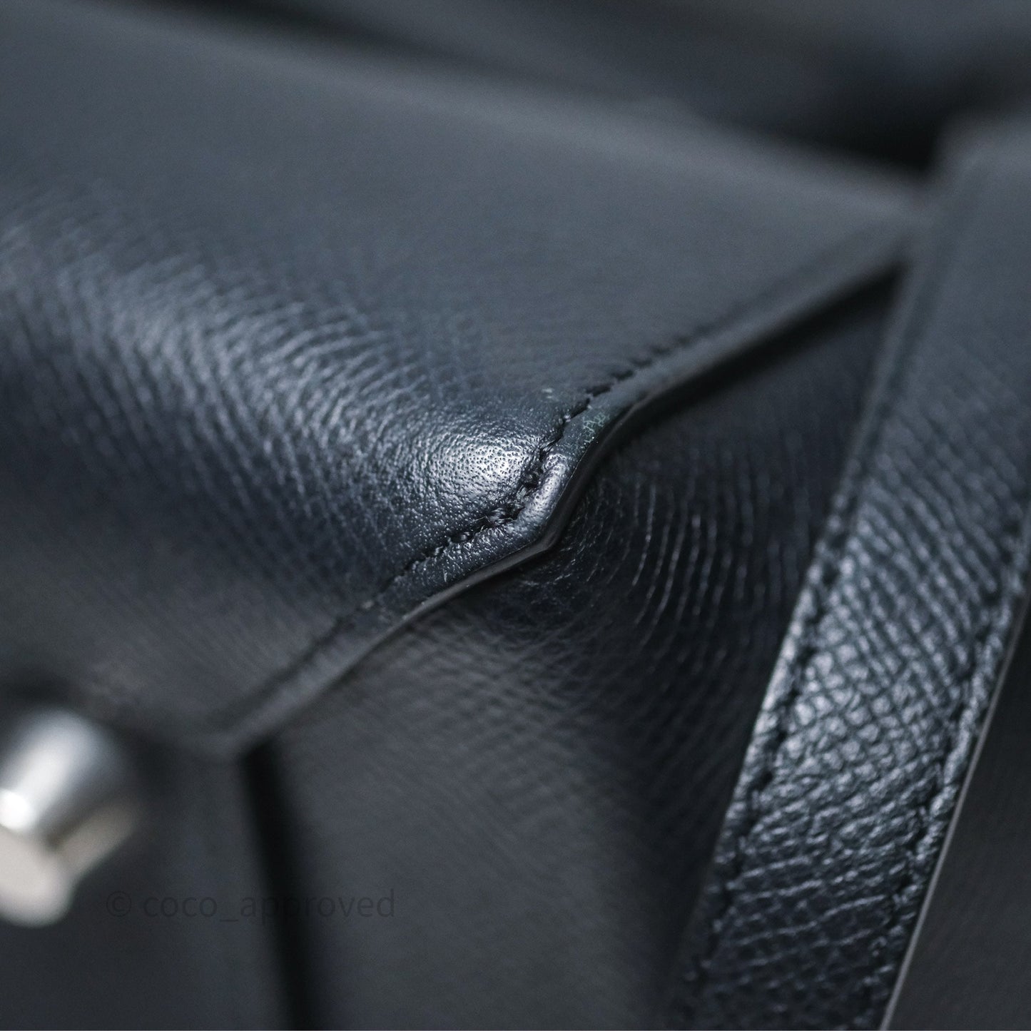 Celine Mini Belt Bag Navy Grained Calfskin Silver Hardware