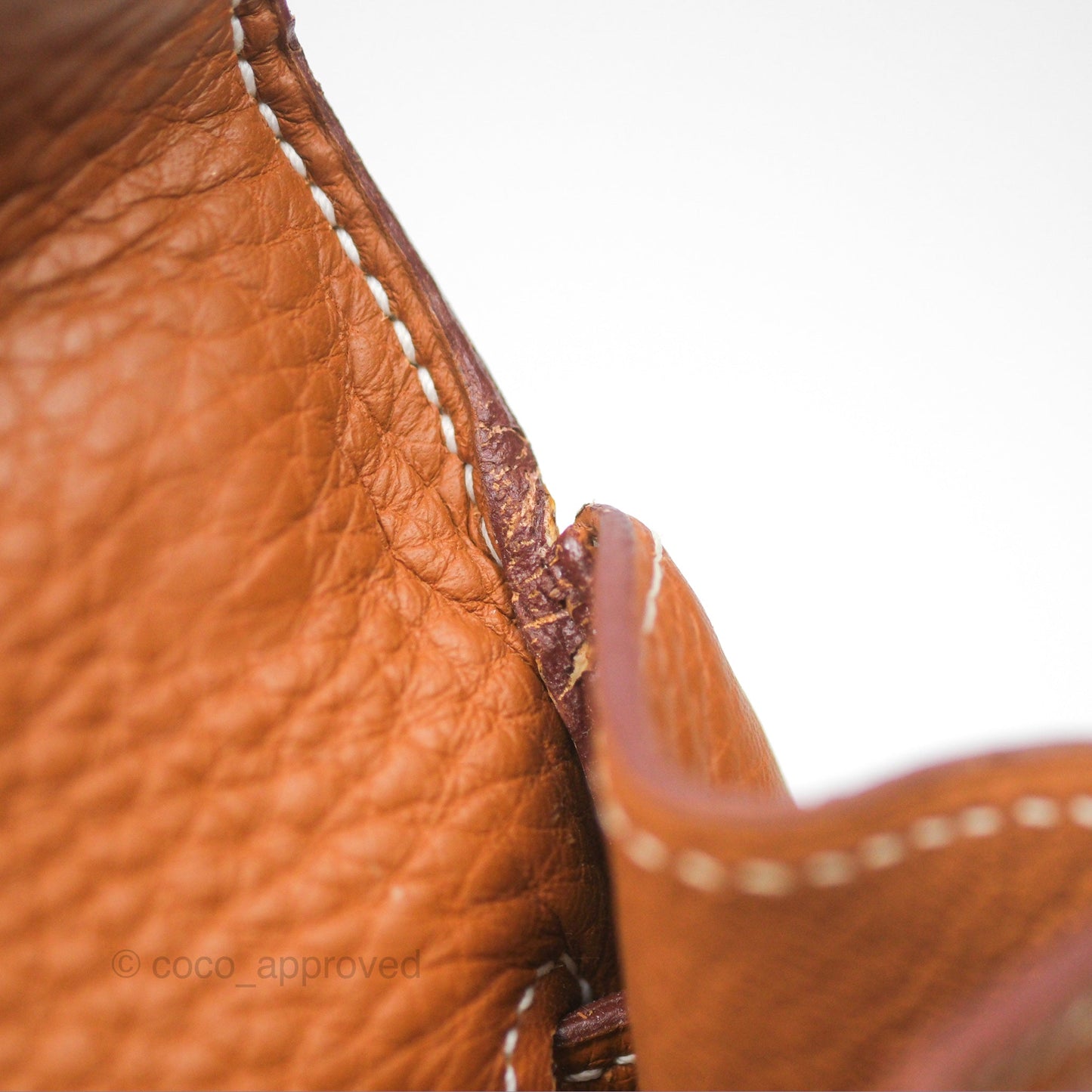 Hermès Kelly 32 Retourne Gold Togo Palladium Hardware