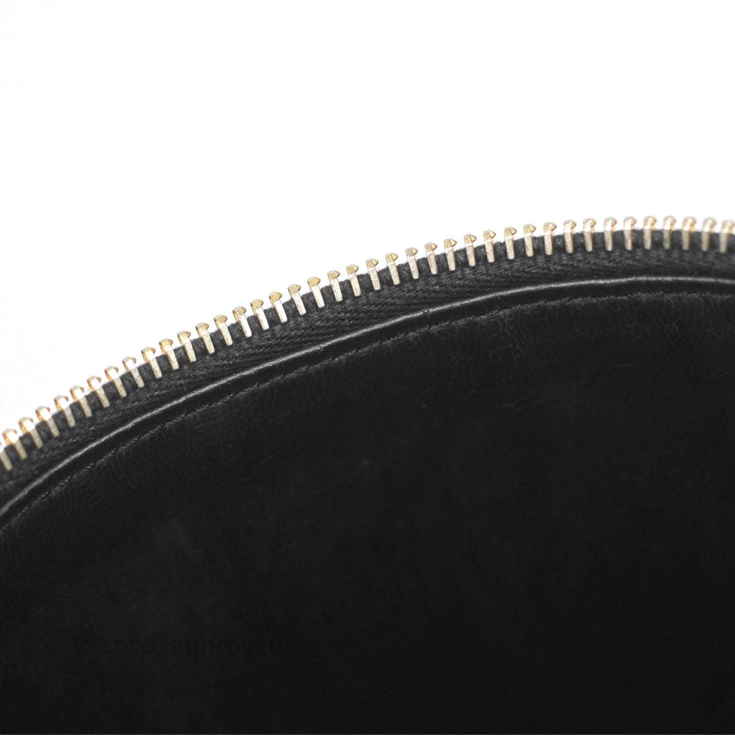 Chanel Vintage Vanity Case Black Caviar Gold Hardware