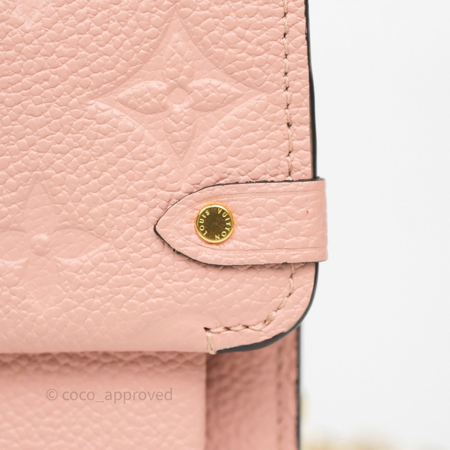 Louis Vuitton Vavin Chain Wallet Rose Poudre Empreinte Monogram