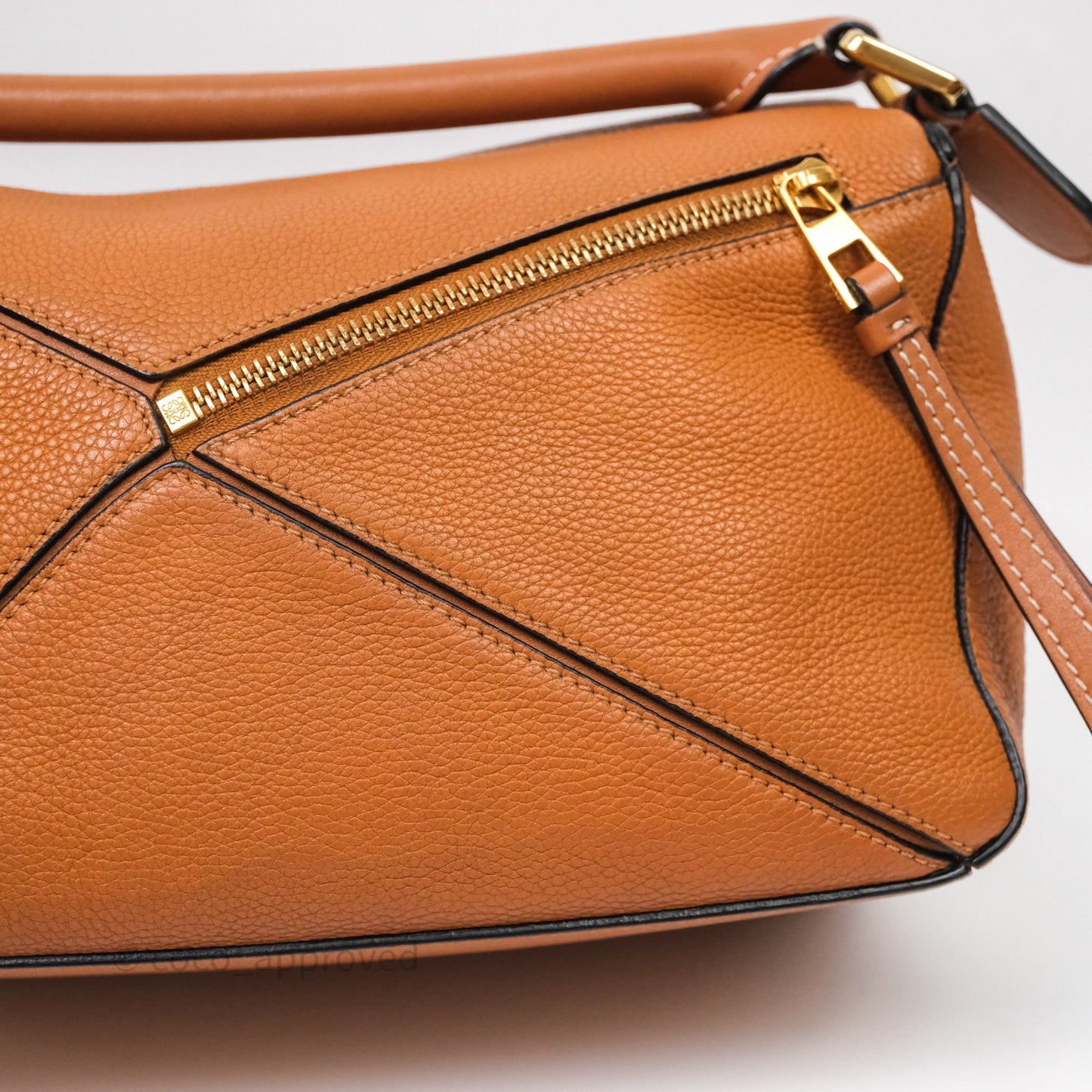 Loewe Small Puzzle Bag Tan Calfskin