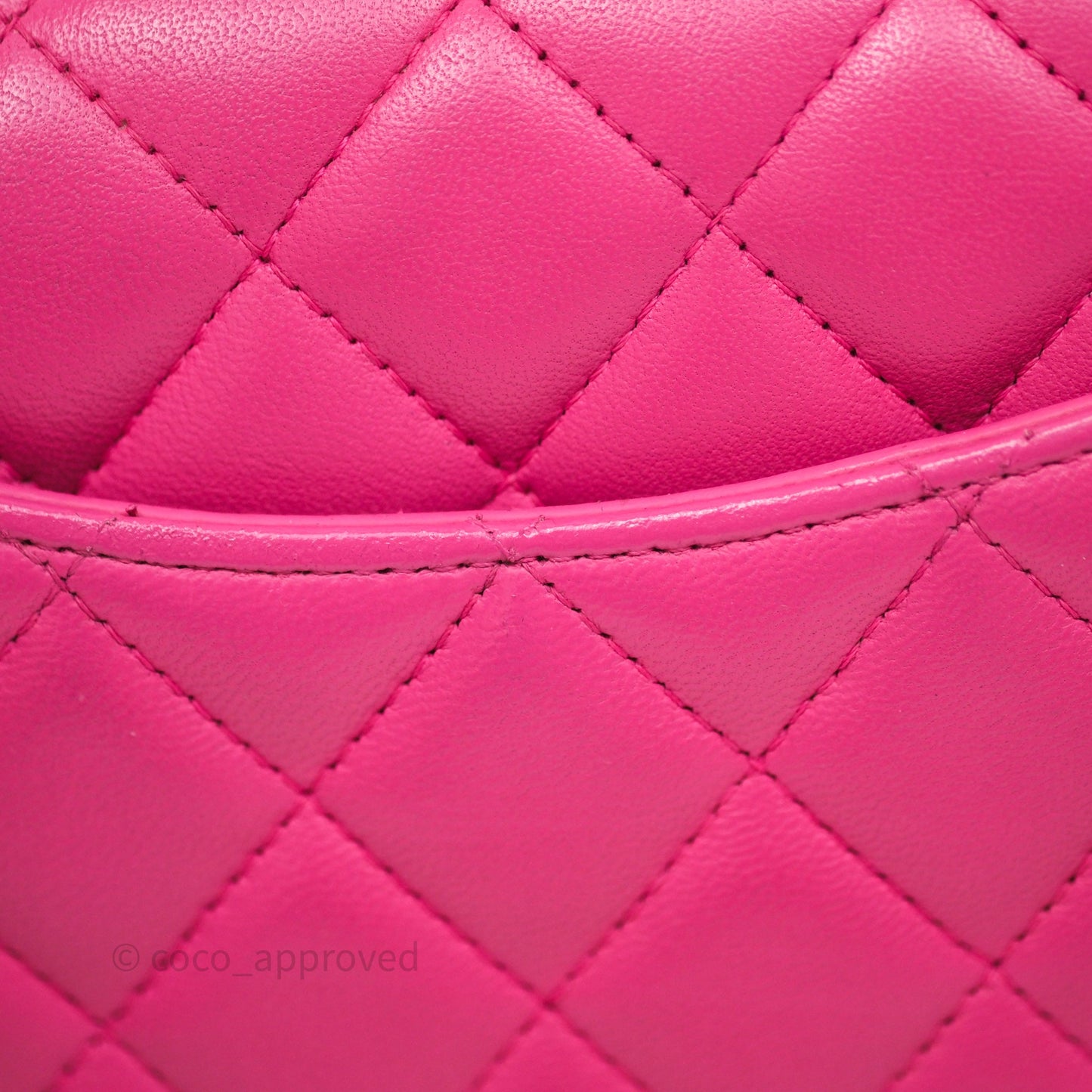 Chanel Mini Rectangular Quilted Dark Pink Lambskin Silver Hardware