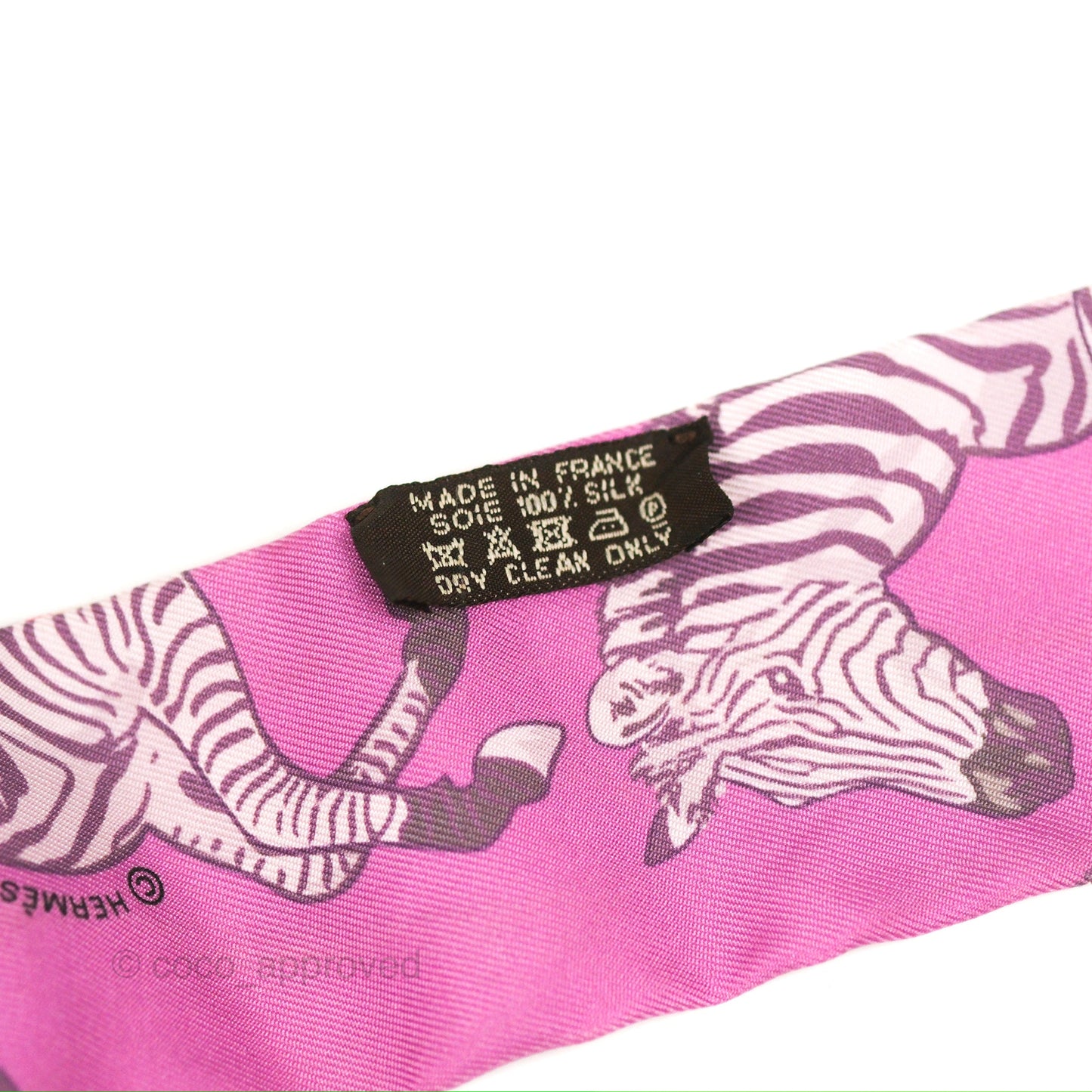 Hermes Les Zebres Silk Twilly