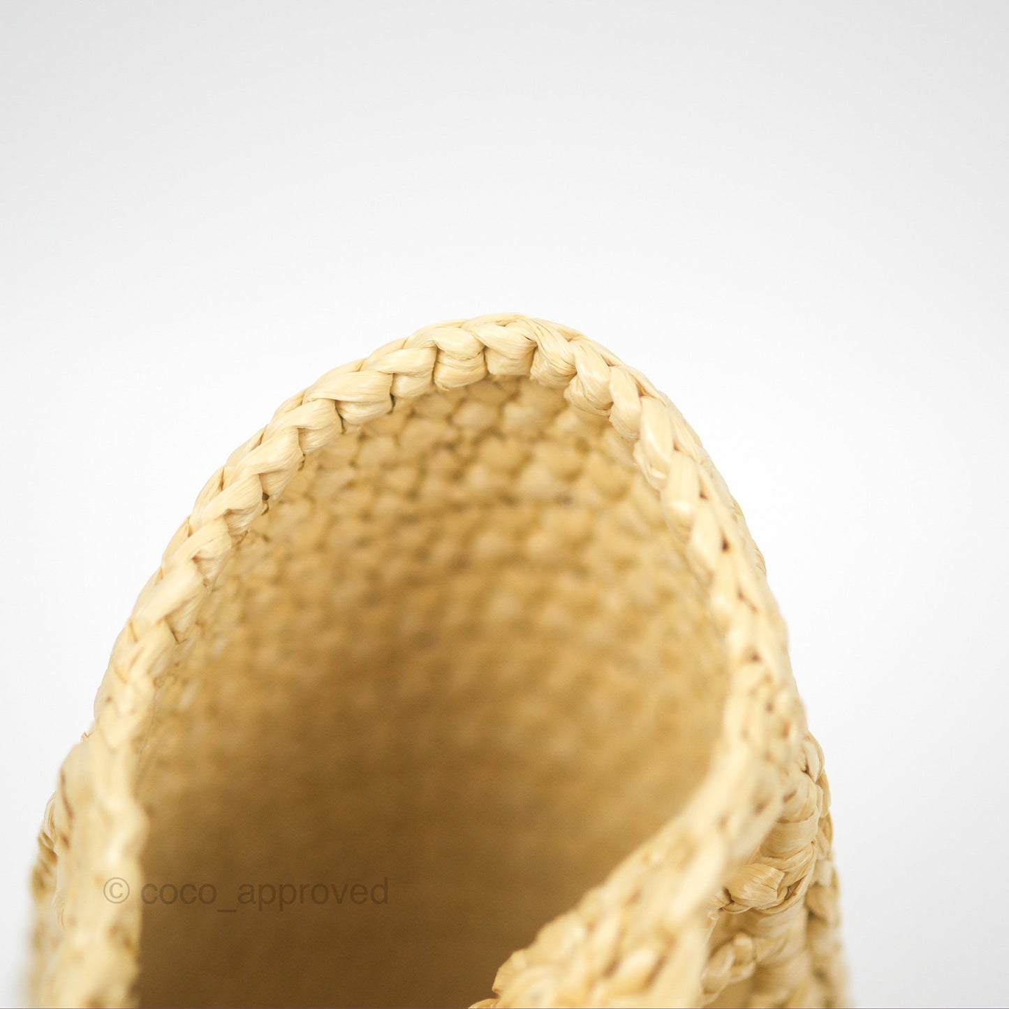 Prada Small Raffia Shopping Tote Bag