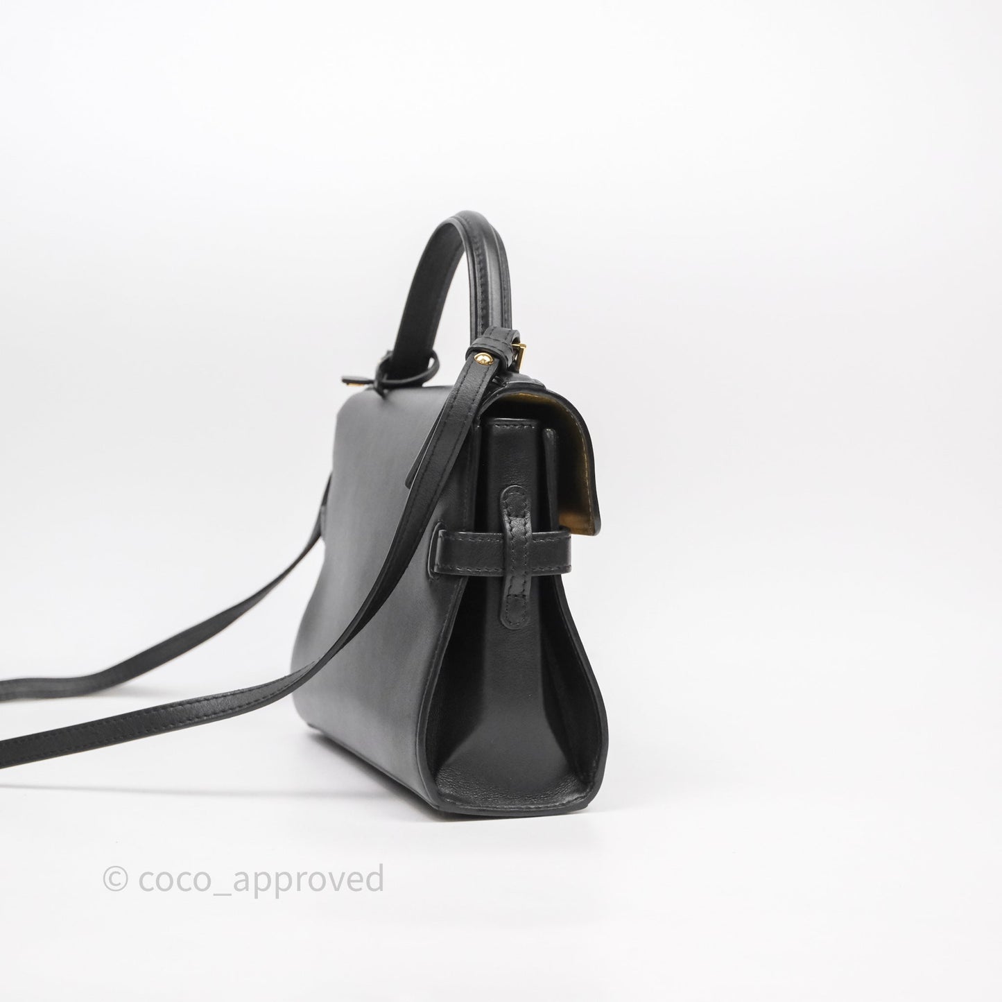 Delvaux Tempête Mini Black Calfskin Gold Hardware