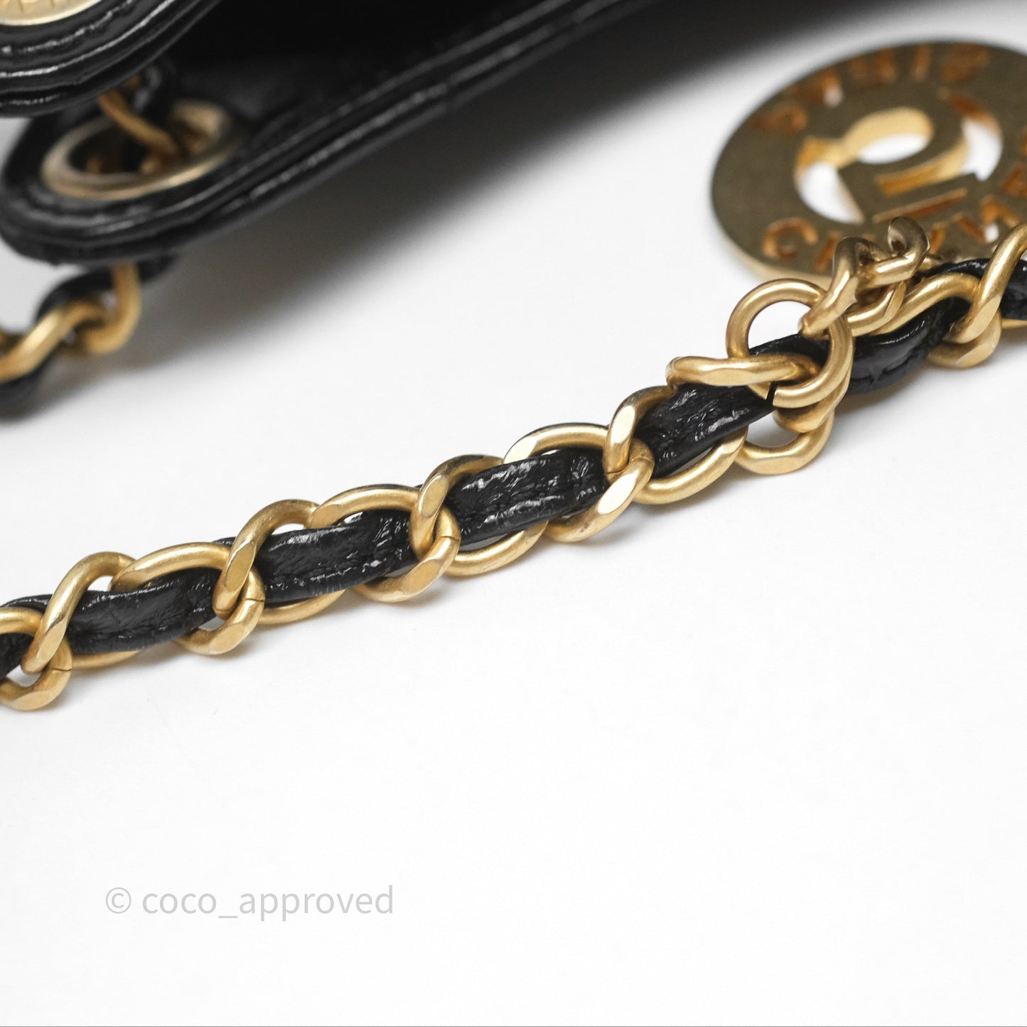 Chanel Small Wavy CC Hobo Black Shiny Crumpled Calfskin Aged Gold Hardware 23C