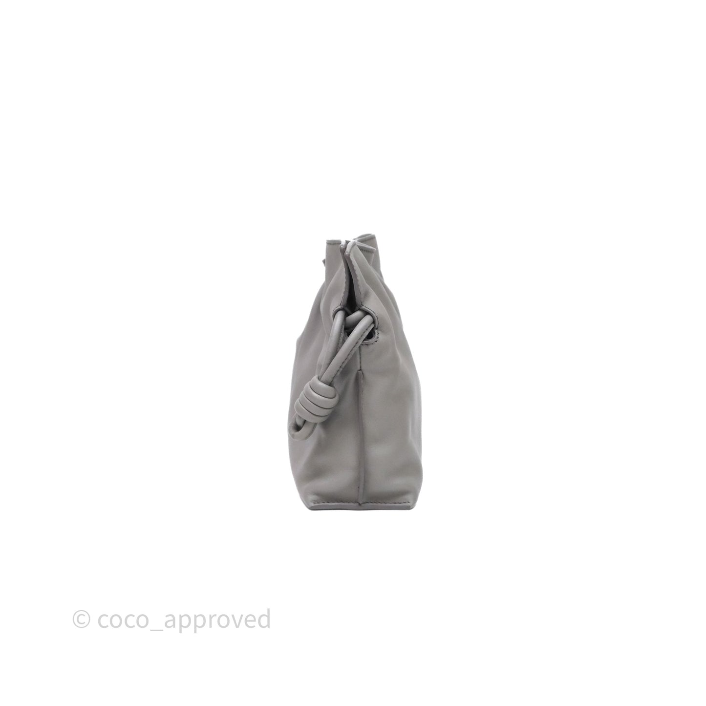 Loewe Mini Flamenco Clutch Nappa Calfskin Grey