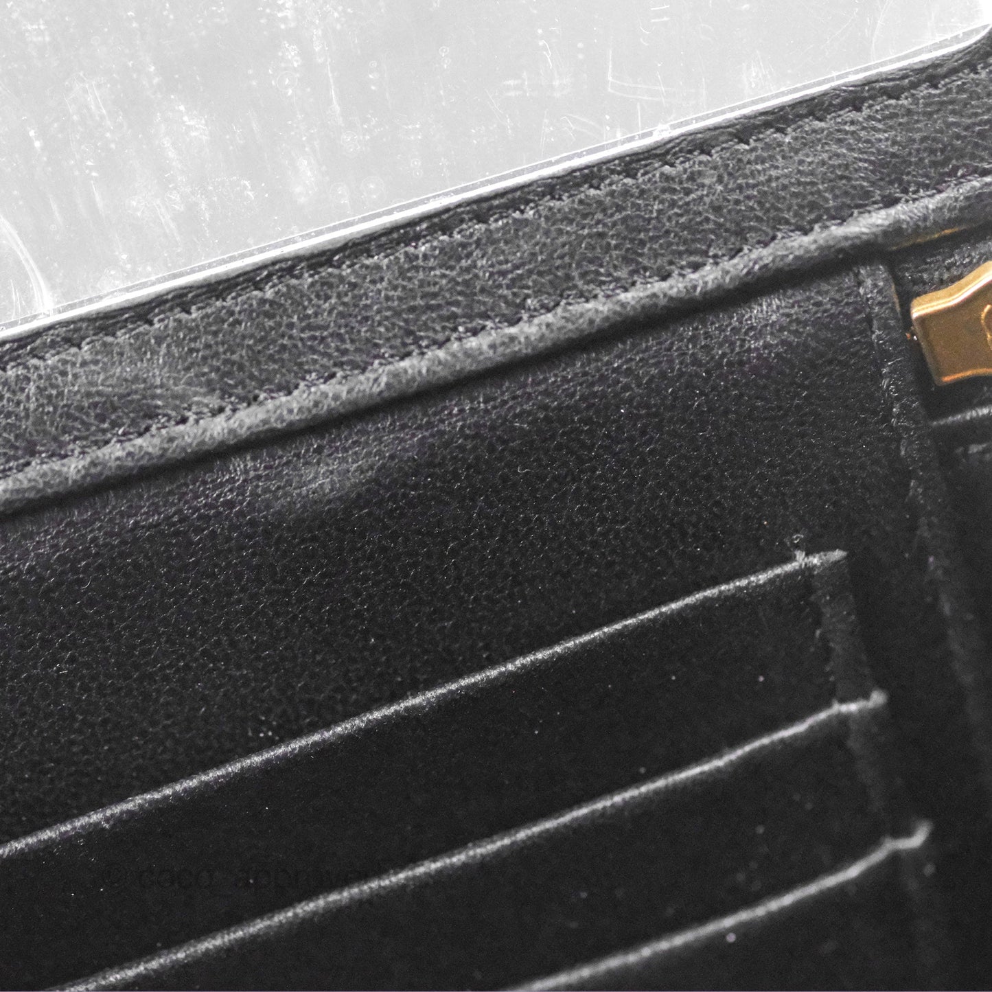 Chanel Top Handle Vanity Rectangular Black Lambskin Gold Hardware