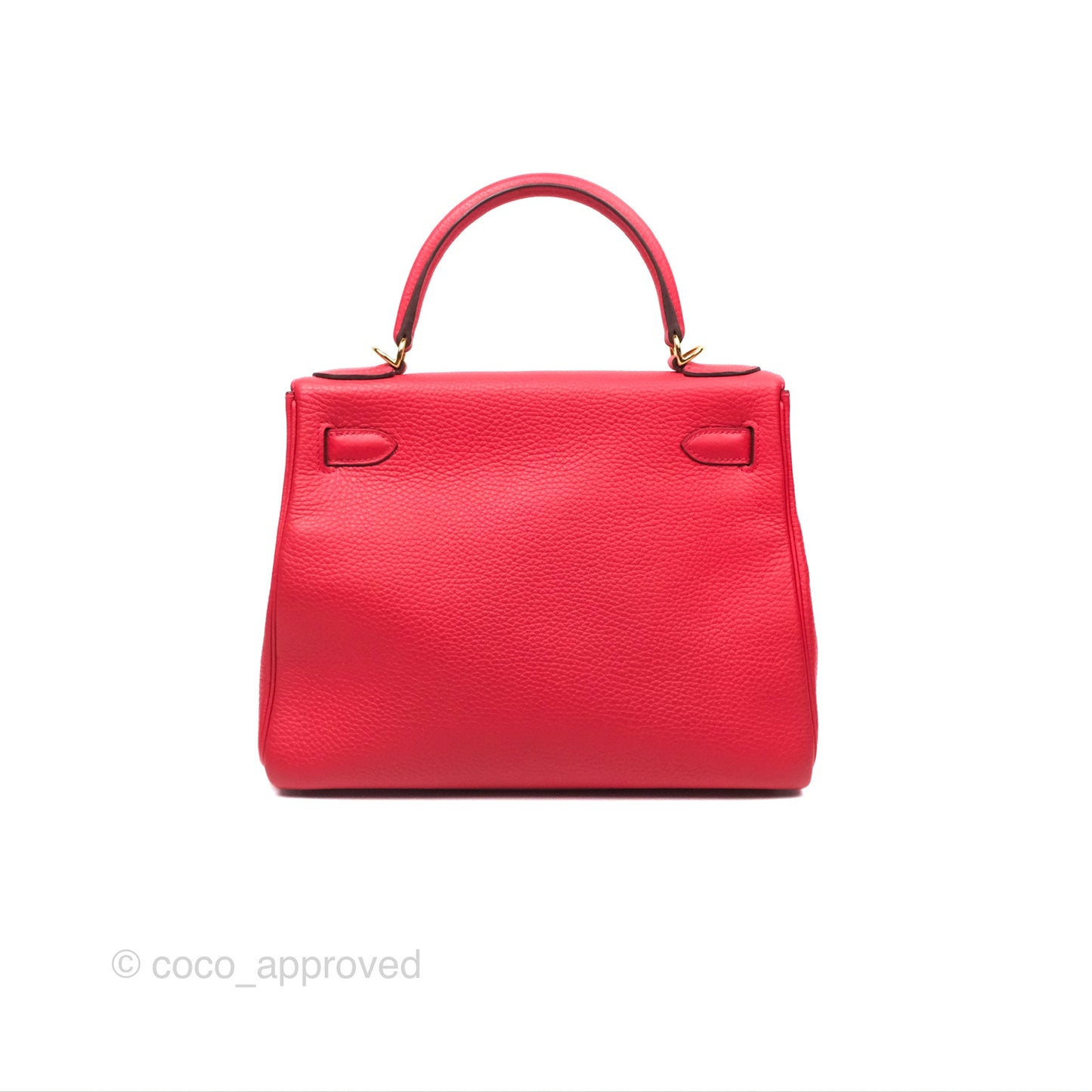 Hermès Kelly 28 Retourne Rouge Tomate S5 Clemence Gold Hardware