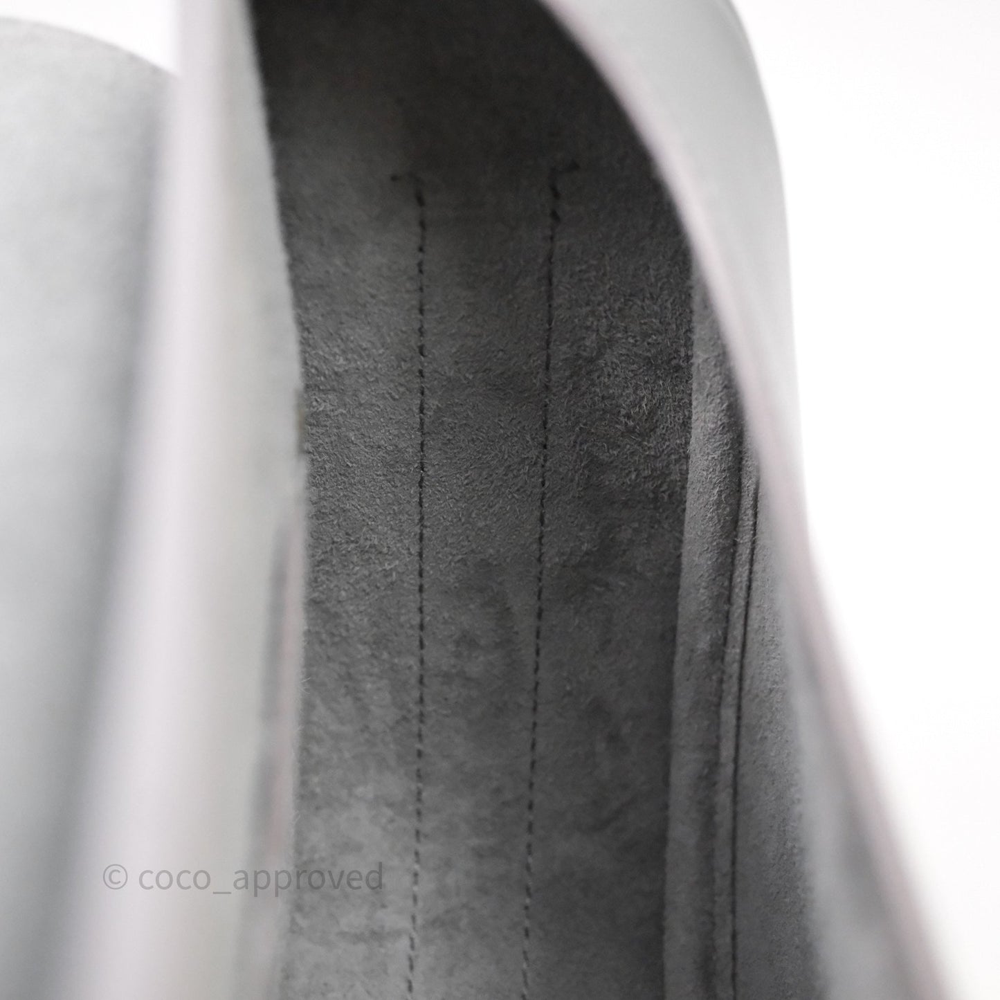 Christian Dior Medium Bobby Flap Grey Box Calfskin