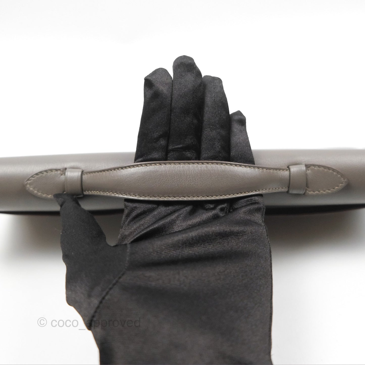 Hermes Kelly Cut Clutch Pochette Gris Asphalt M8 Swift Palladium Hardware