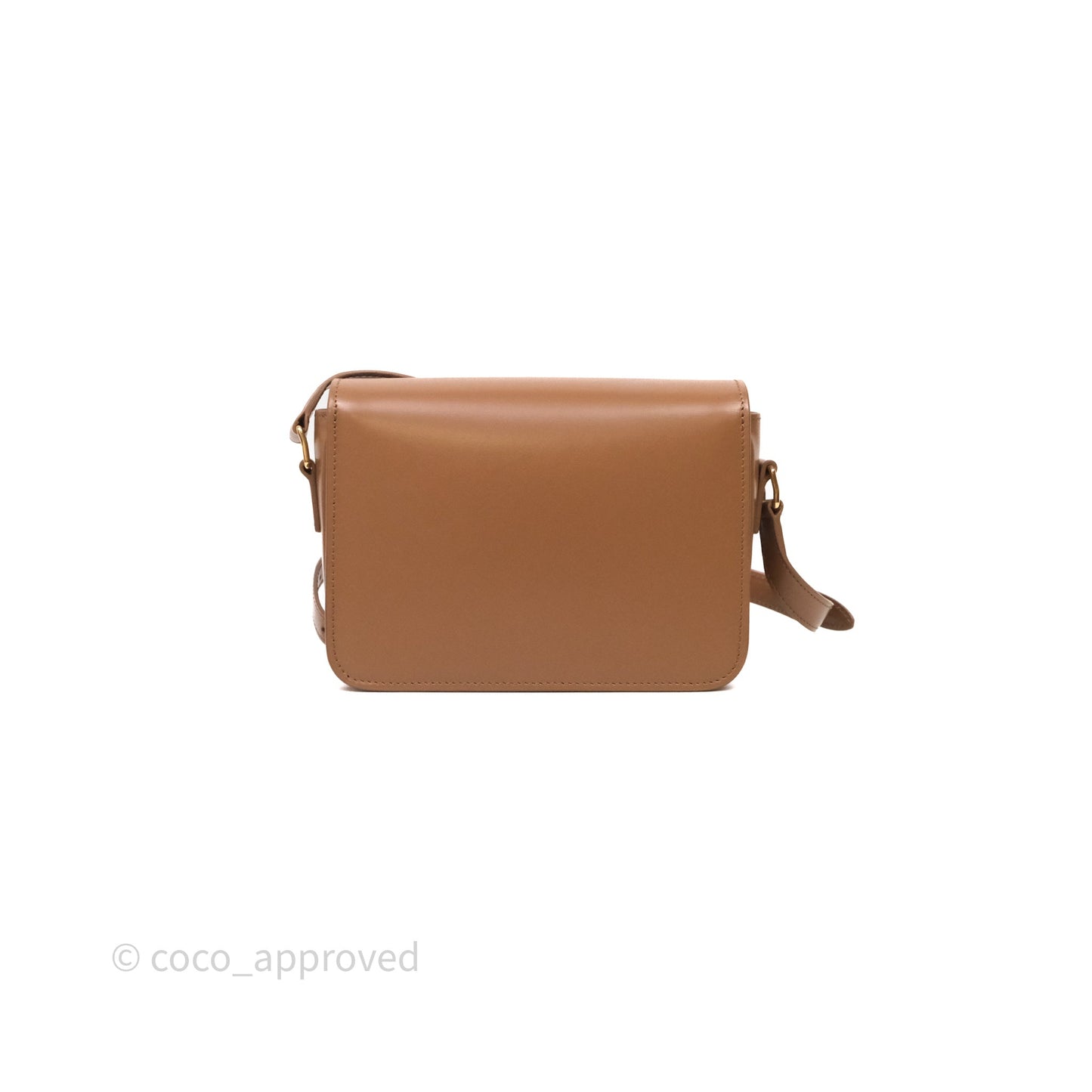 Celine Teen Triomphe Bag Shiny Calfskin Brown