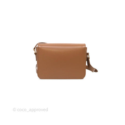 Celine Teen Triomphe Bag Shiny Calfskin Brown