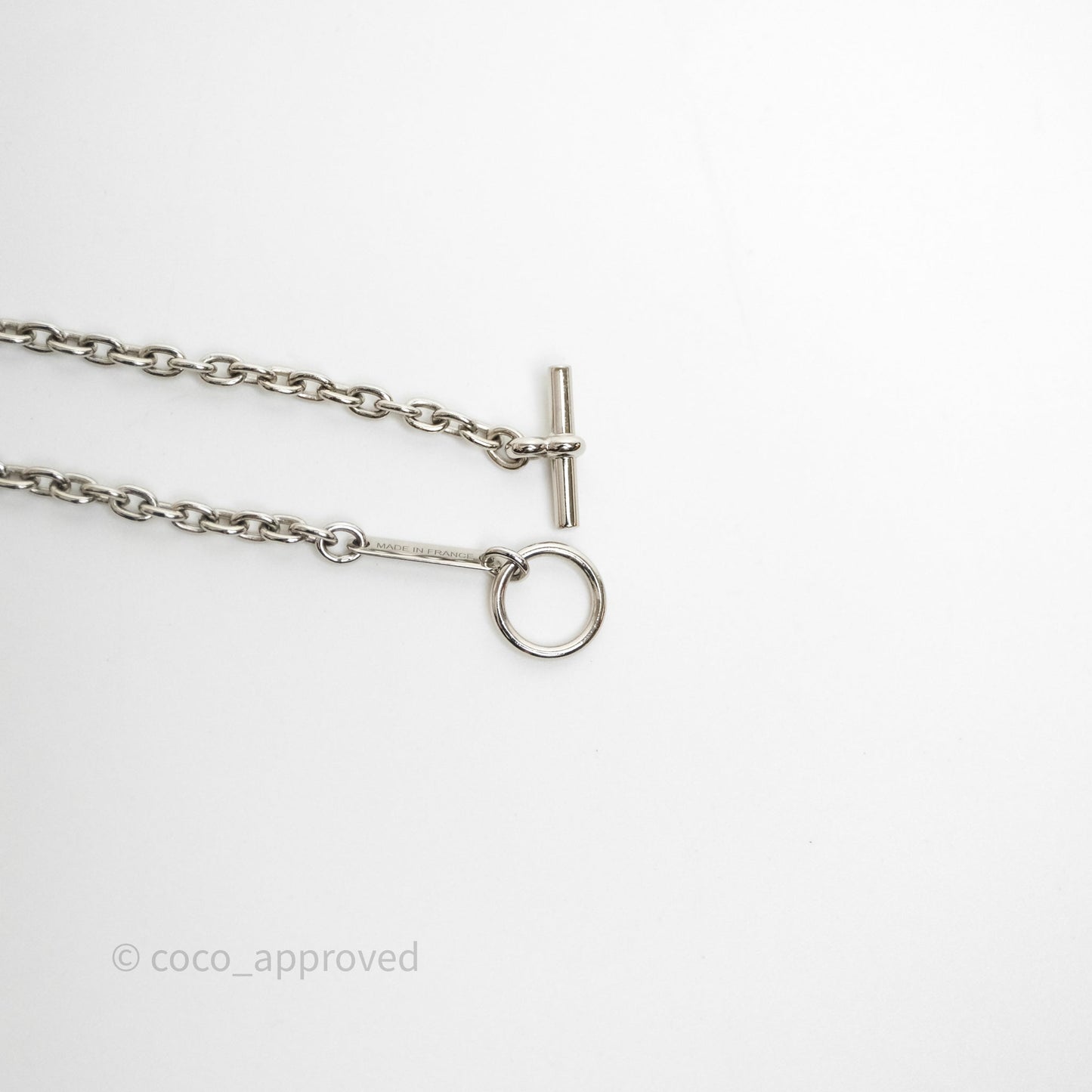 Hermes Carrousel Necklace Horn & Lacquered Palladium Hardware