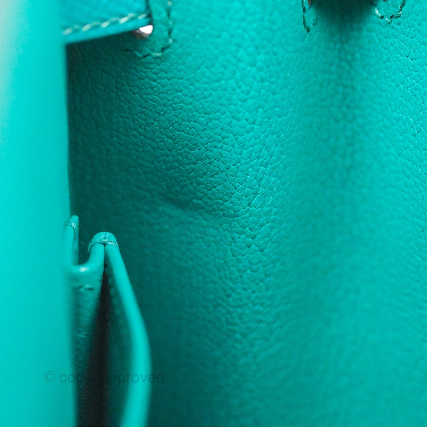 Hermès Sellier Kelly 28 Bleu Paon Epsom Gold Hardware