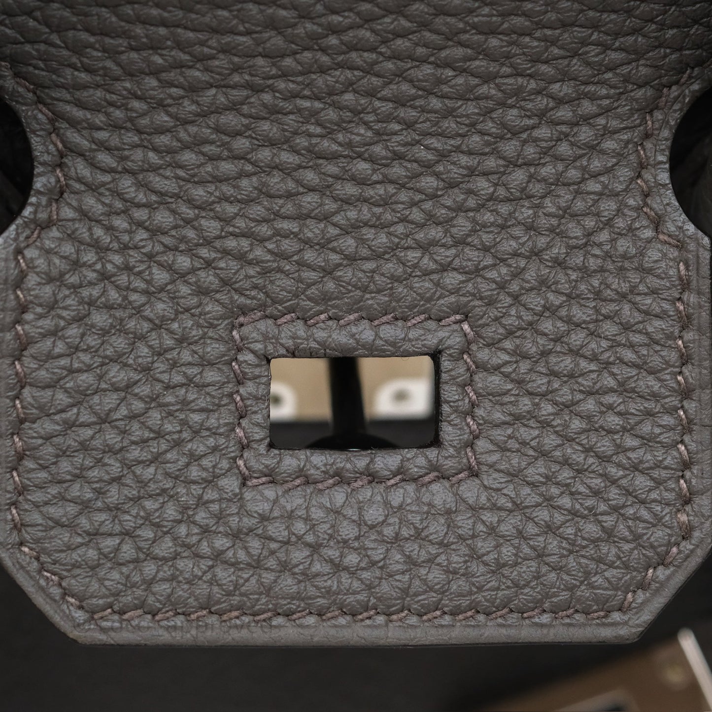 Hermès Birkin 25 Retourne Gris Etain 8F Togo Palladium Hardware