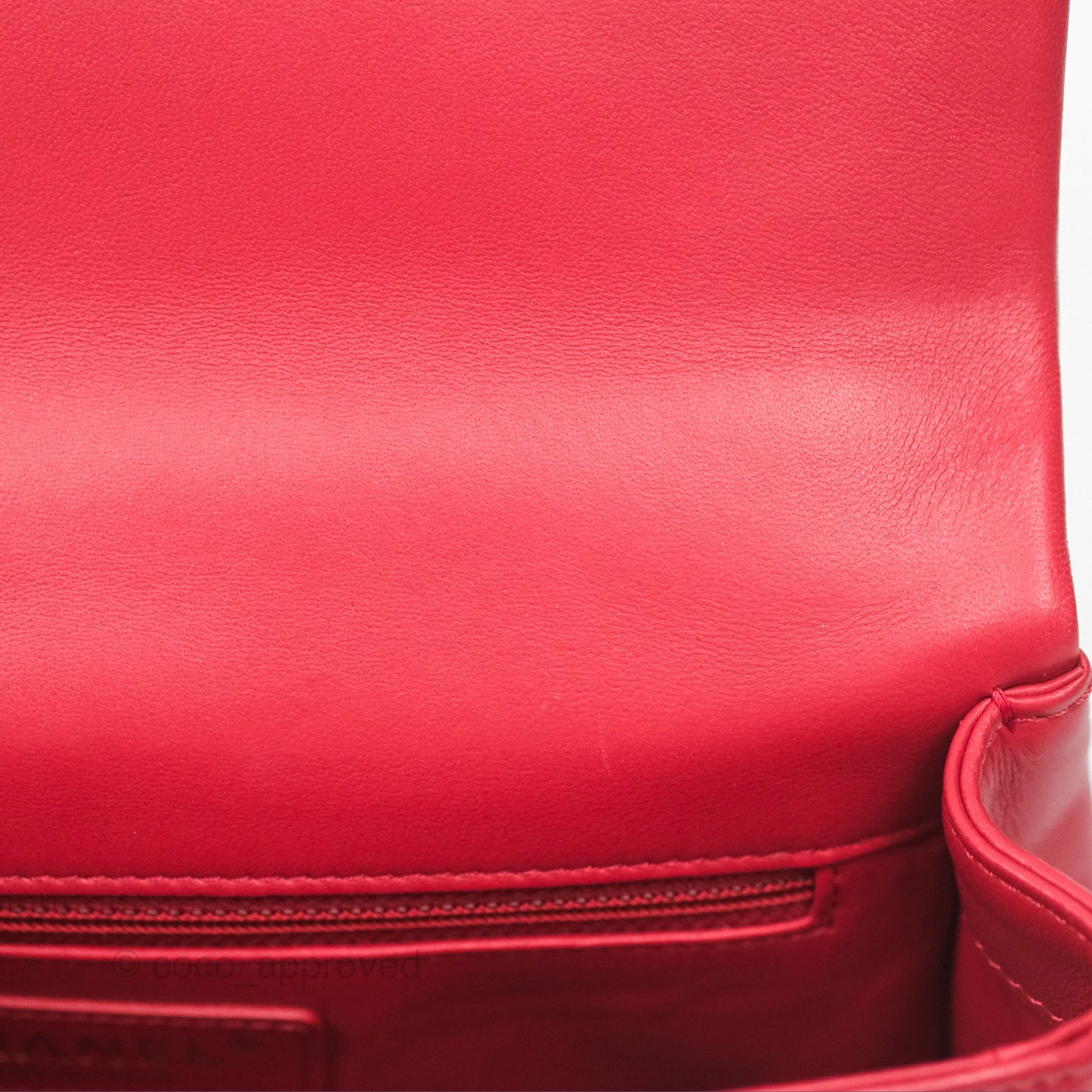 Chanel Easy Carry Flap Bag With Handle Red Lambskin Gold Hardware