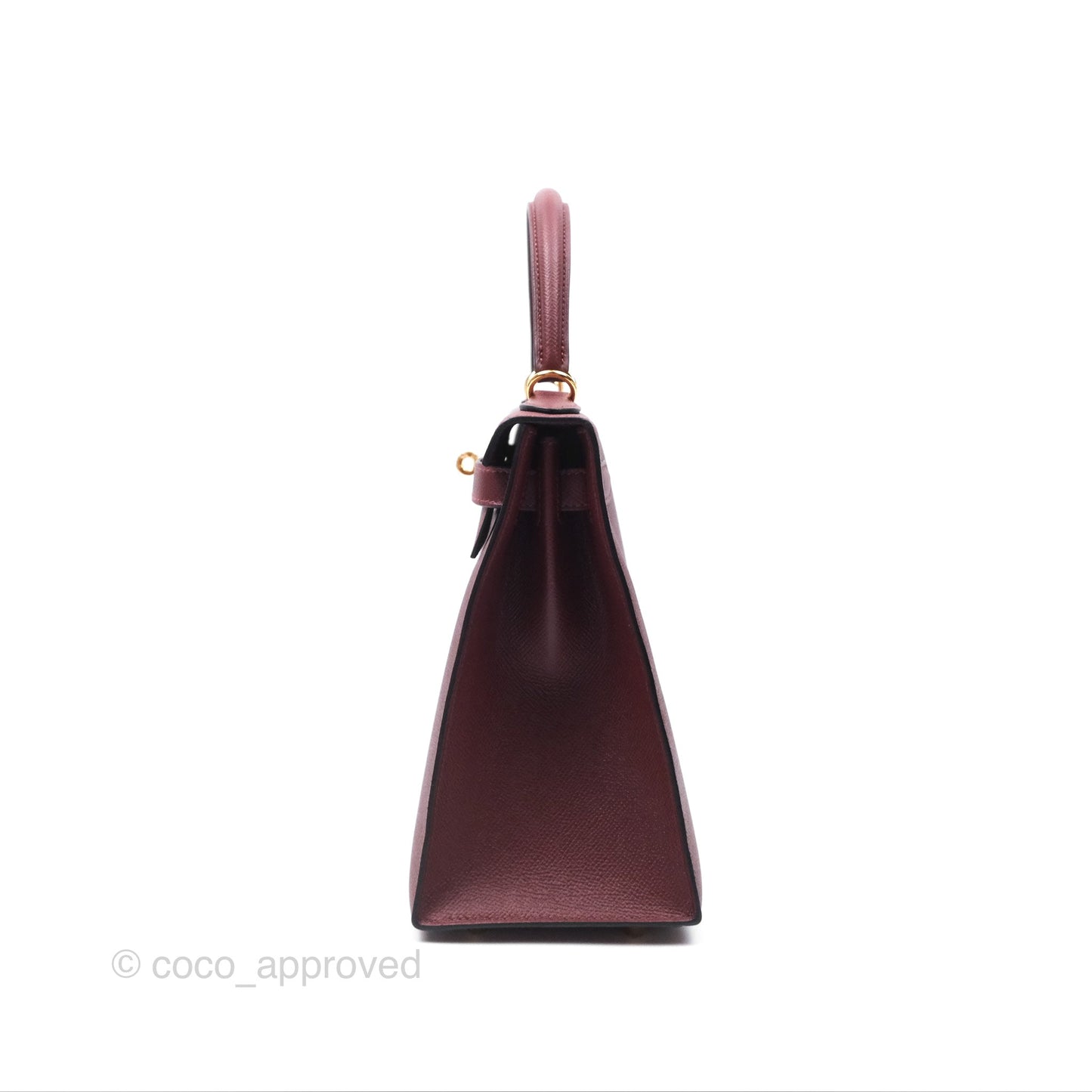 Hermès Kelly 28 Sellier Rouge Epsom Gold Hardware