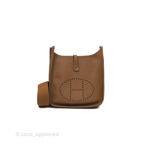 Hermes Evelyne III 29 Alezan 3G Clemence Palladium Hardware