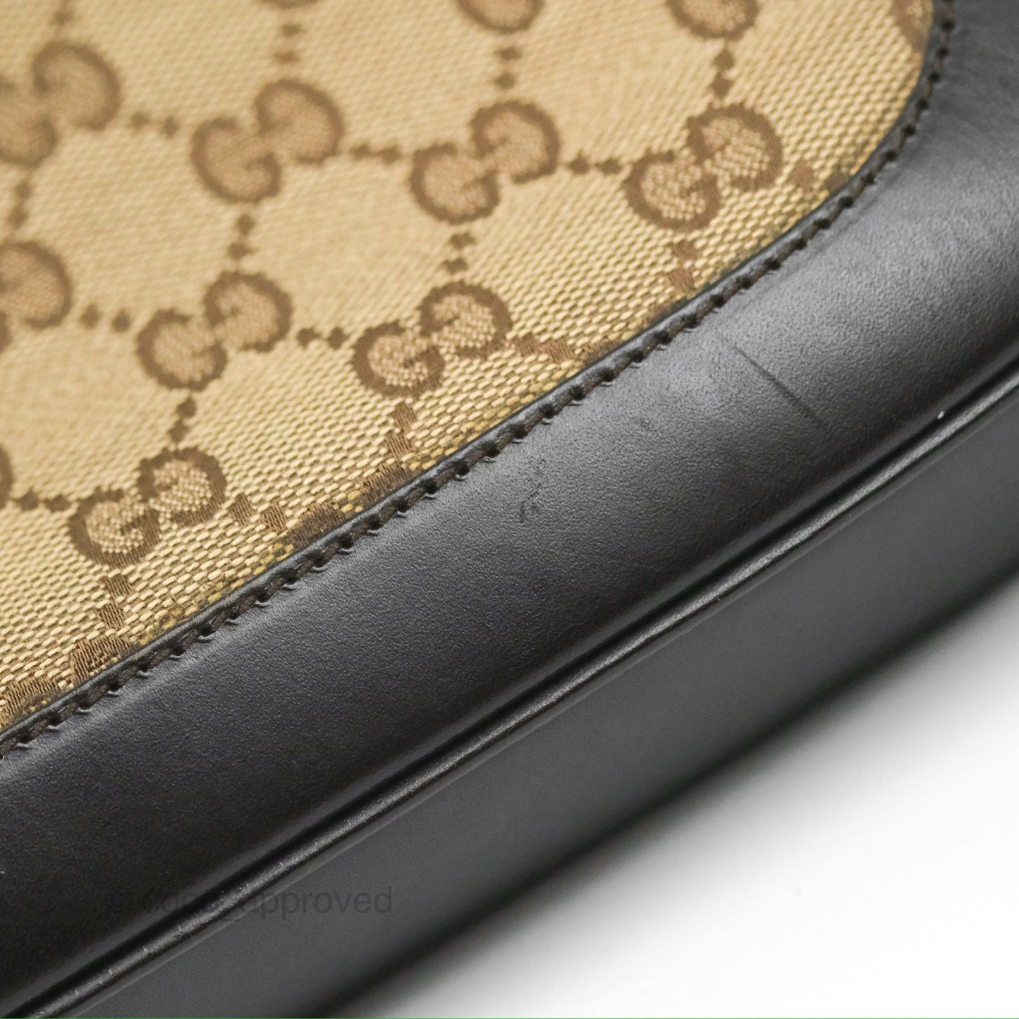 Gucci Vintage Jackie Shoulder Bag Beige/Brown GG Supreme Canvas