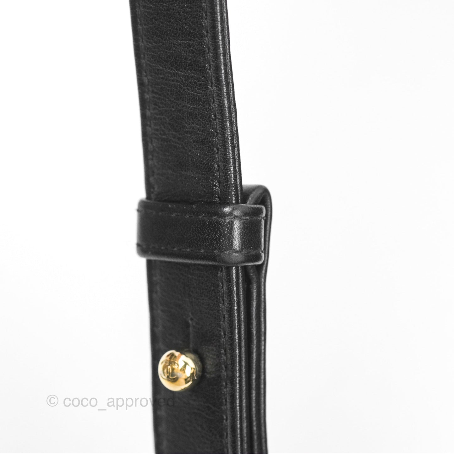 Chanel Chevron Small Boy Black Calfskin Gold Hardware