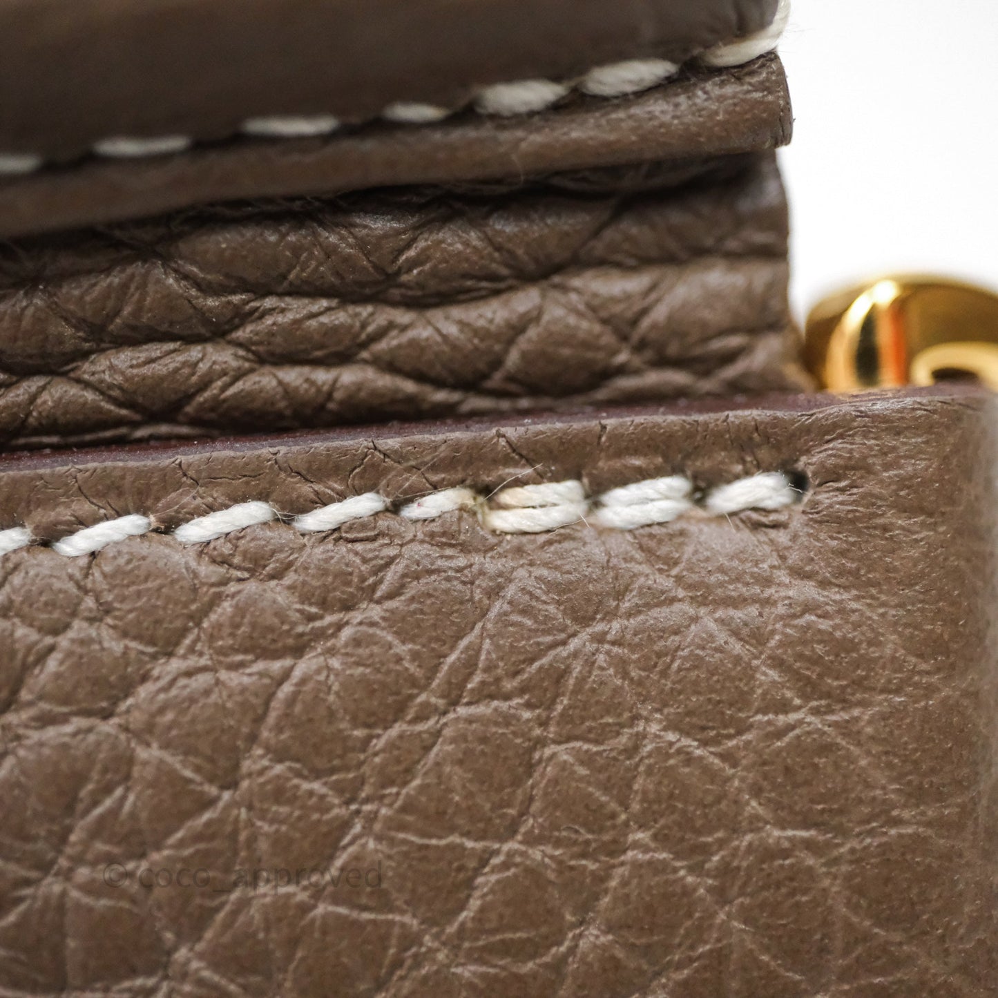 Hermes Evelyne III 29 Etoupe 18 Taurillon Clemence Gold Hardware