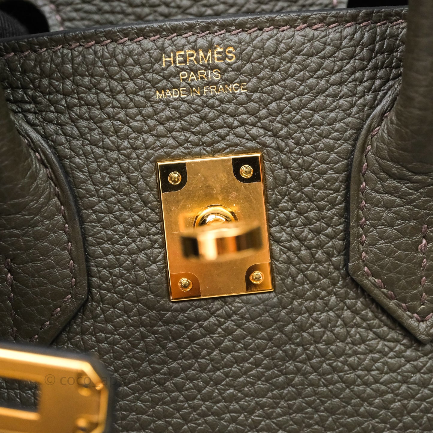 Hermès Birkin 25 Vert De Gris Togo Gold Hardware